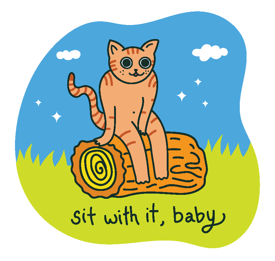 Sit With It, Baby Sticker