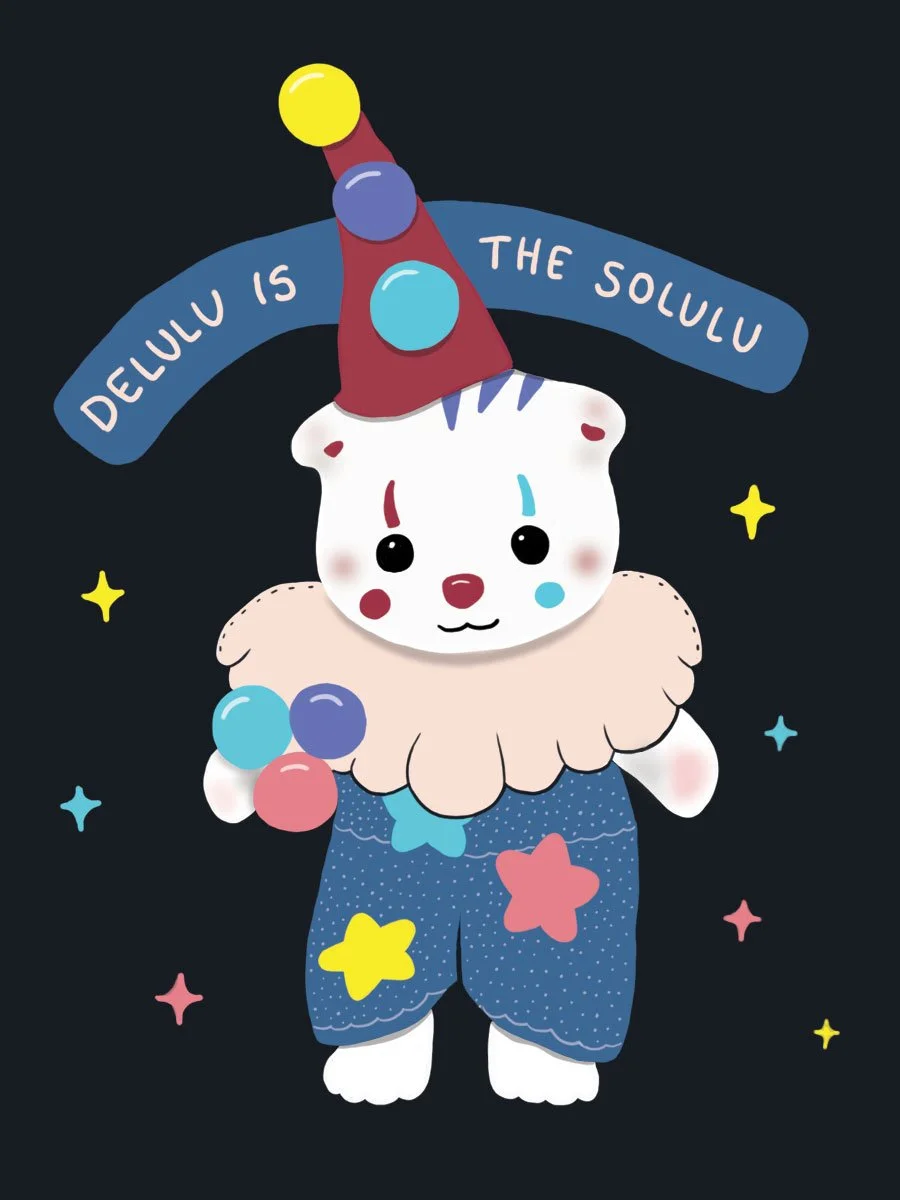 Delulu is the Solulu Sticker
