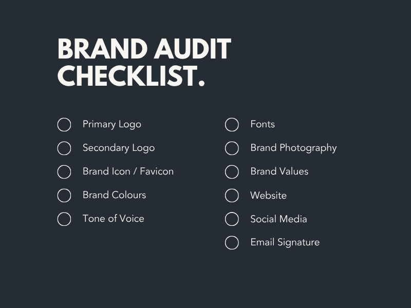 The essential brand audit checklist