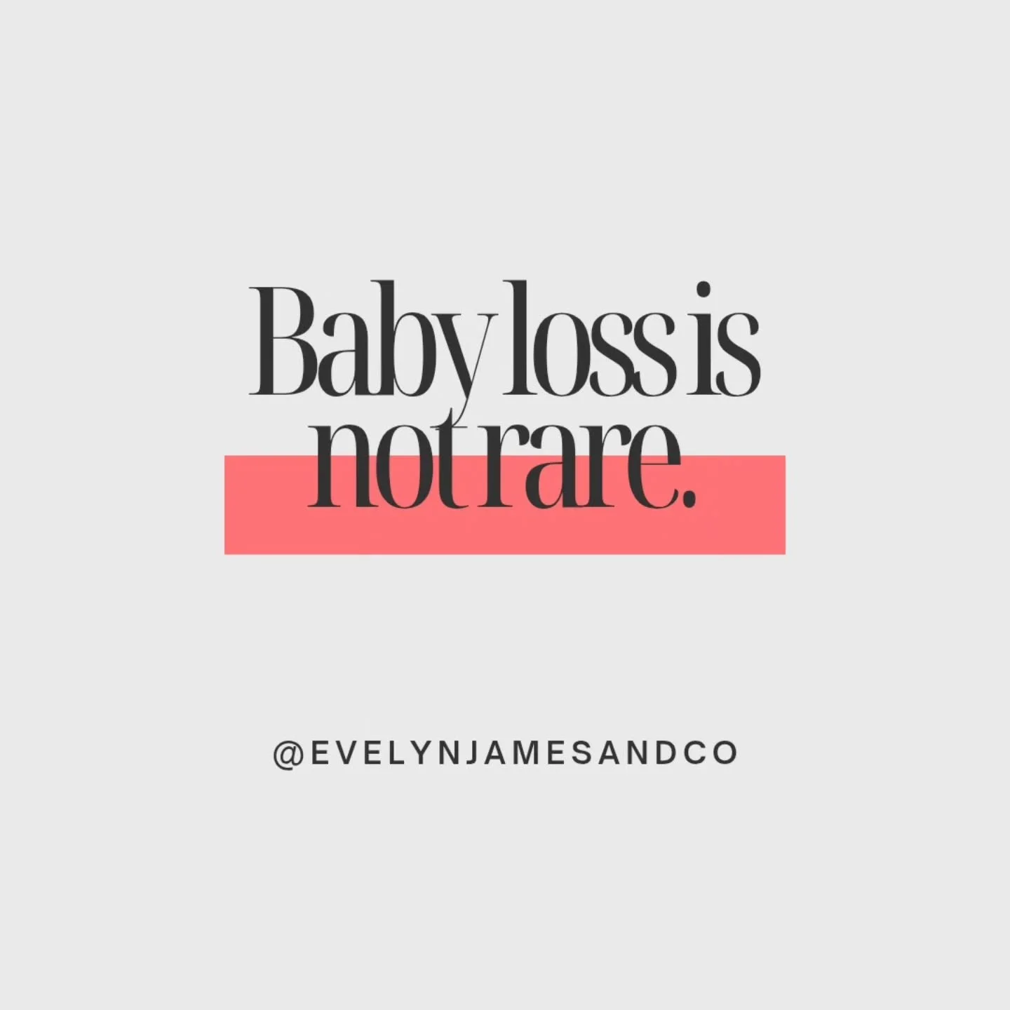 October is Pregnancy &amp; Infant Loss Awareness Month, and here&rsquo;s a truth too many people don&rsquo;t know:

👉 Pregnancy and infant loss is far more common than SIDS and all other childhood deaths combined.

1 in 4 pregnancies end in miscarri