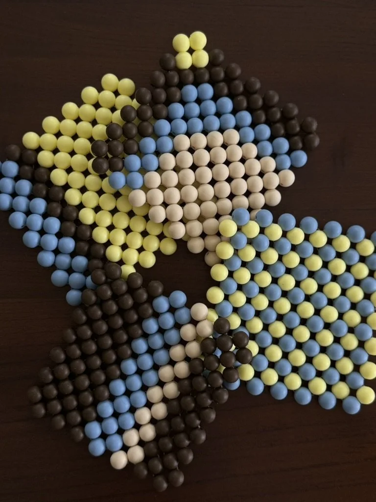 Beaded Silicone Coasters (Set of 4)