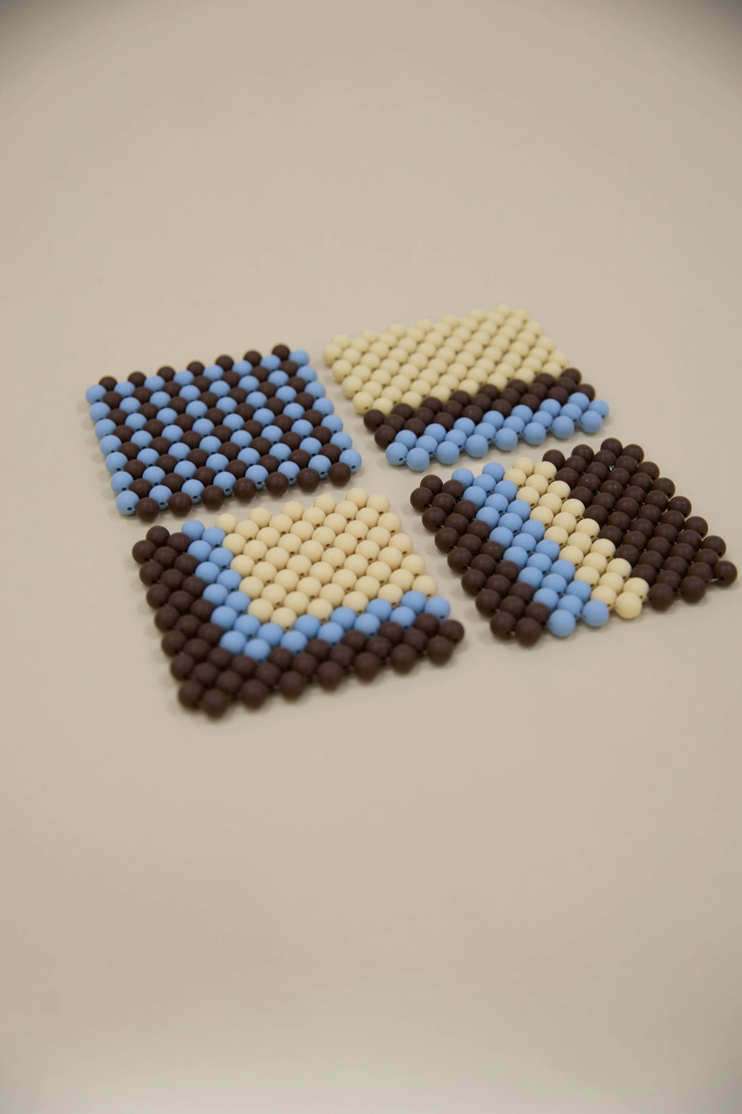 Beaded Coasters (Set of 4)