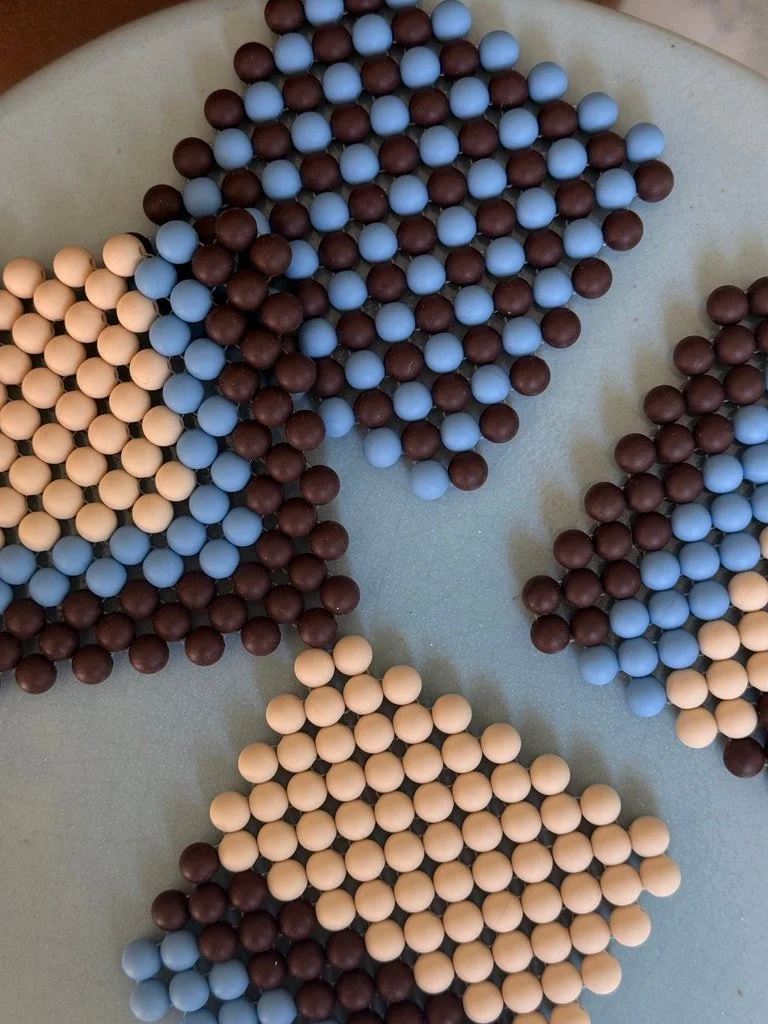 Beaded Coasters (Set of 4)