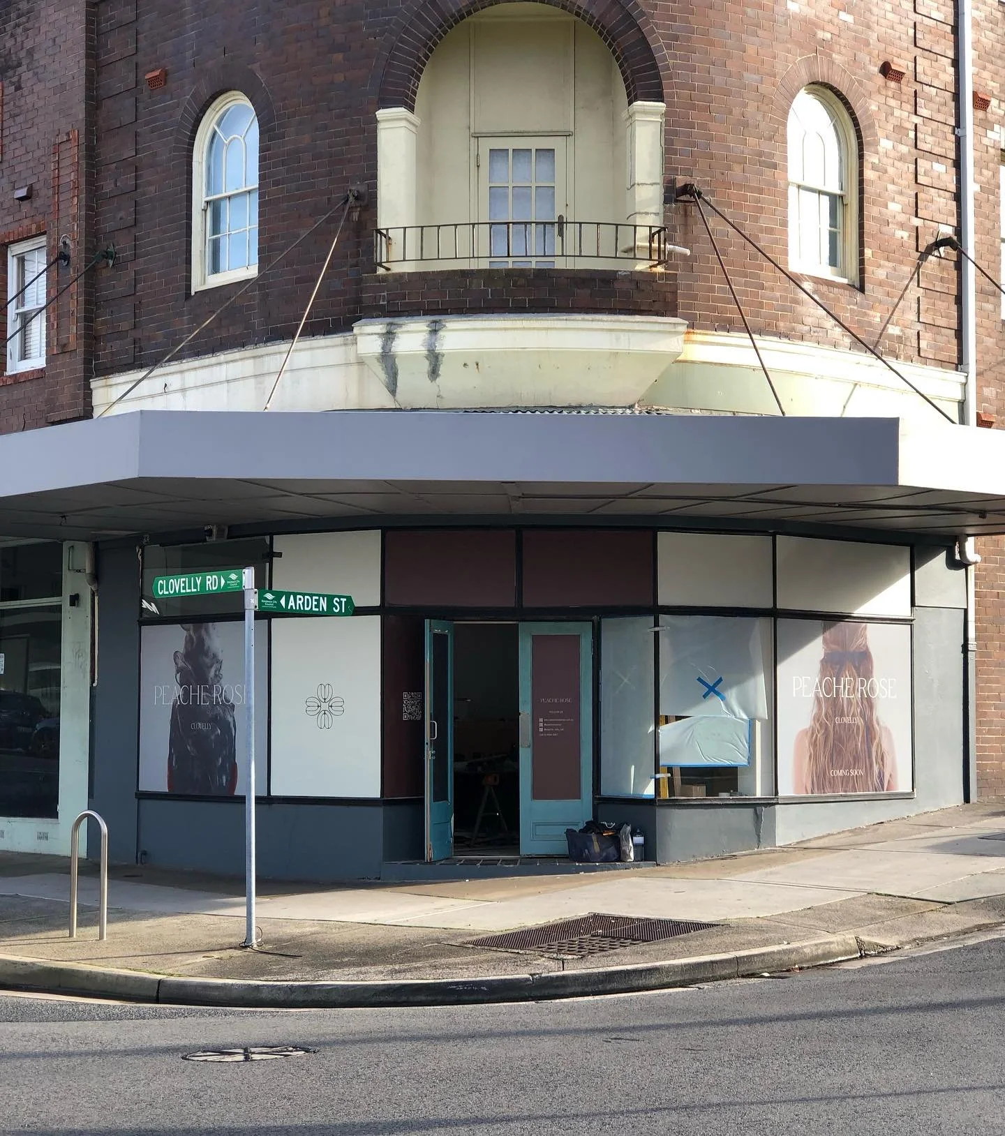 This heritage shopfront is the current project in Clovelly, Sydney. Multiple coats of paint have hidden rusted copper trims. A challenge, but the transformation will result in shiny, character filled trims as an indication of the very stylish interio