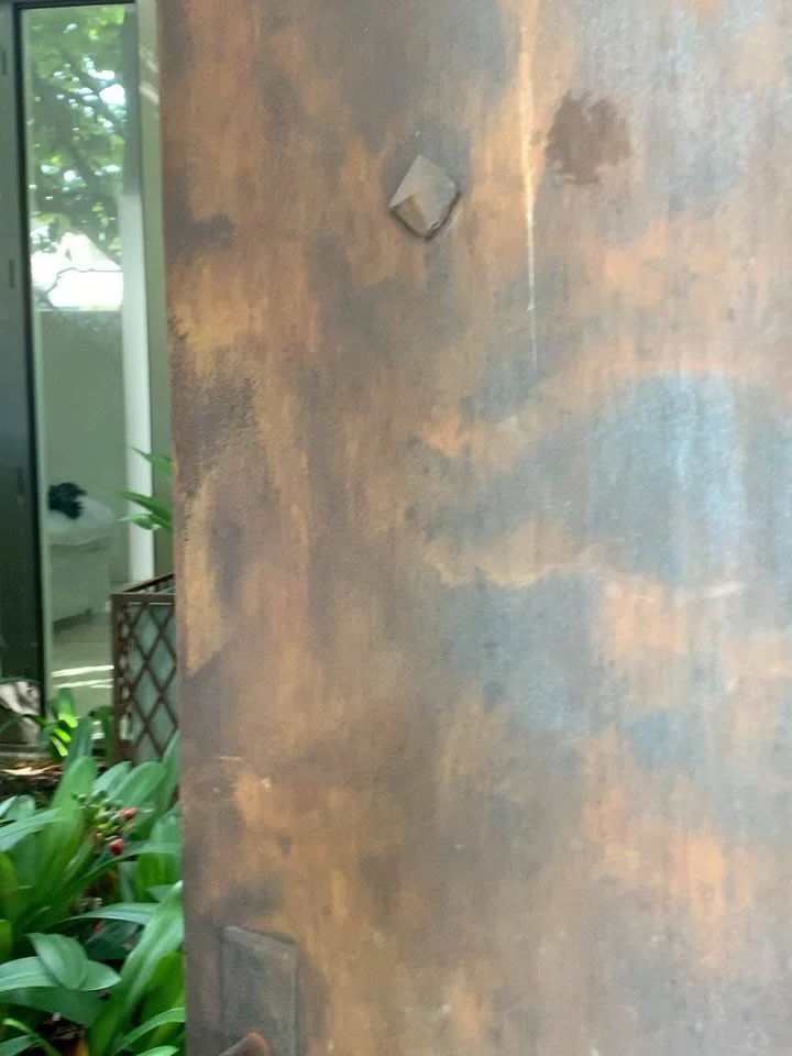 Aha. We did some research and discovered the doors were made in Italy, not the Middle East as originally thought. This is why we love our work. A wonderful result, after two days #antiquedoors #heritage #armadale #metalrestoration