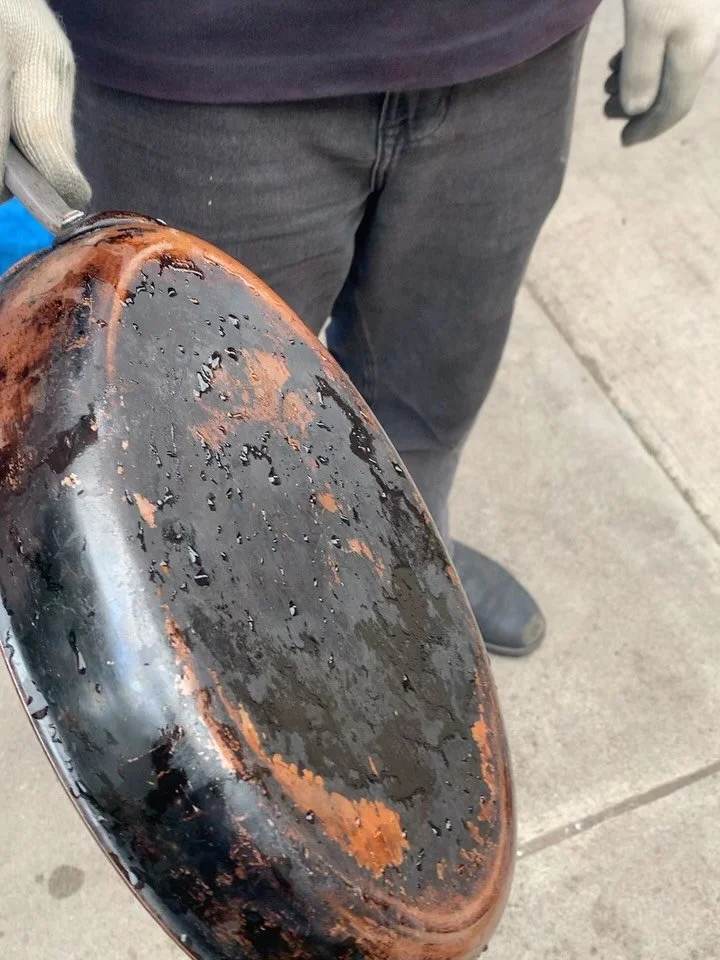 Amongst our major restoration projects we love restoring smaller copper items too, to better than the original. Thanks June for entrusting your collection of pots to us.