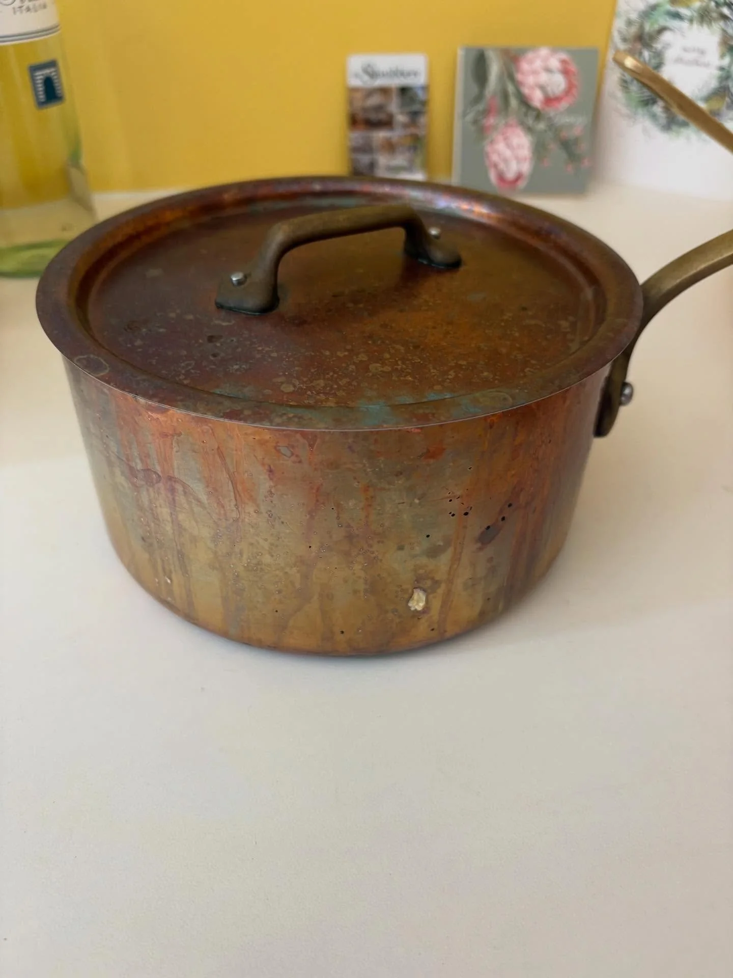 We love challenging restoration projects and happy customers. The French company that produces these pots and pans was established in 1785. I think they would appreciate our promise to restore to better than the original#copperpots#copperrestoration#