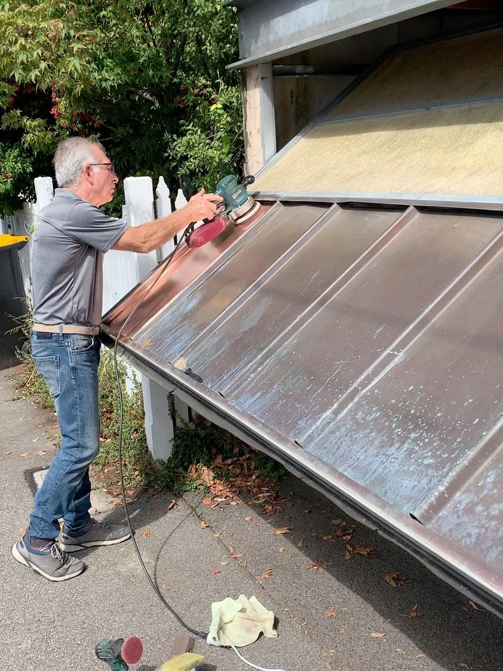 Twenty five years of tarnish took much sanding and polishing, but the end result was very satisfying