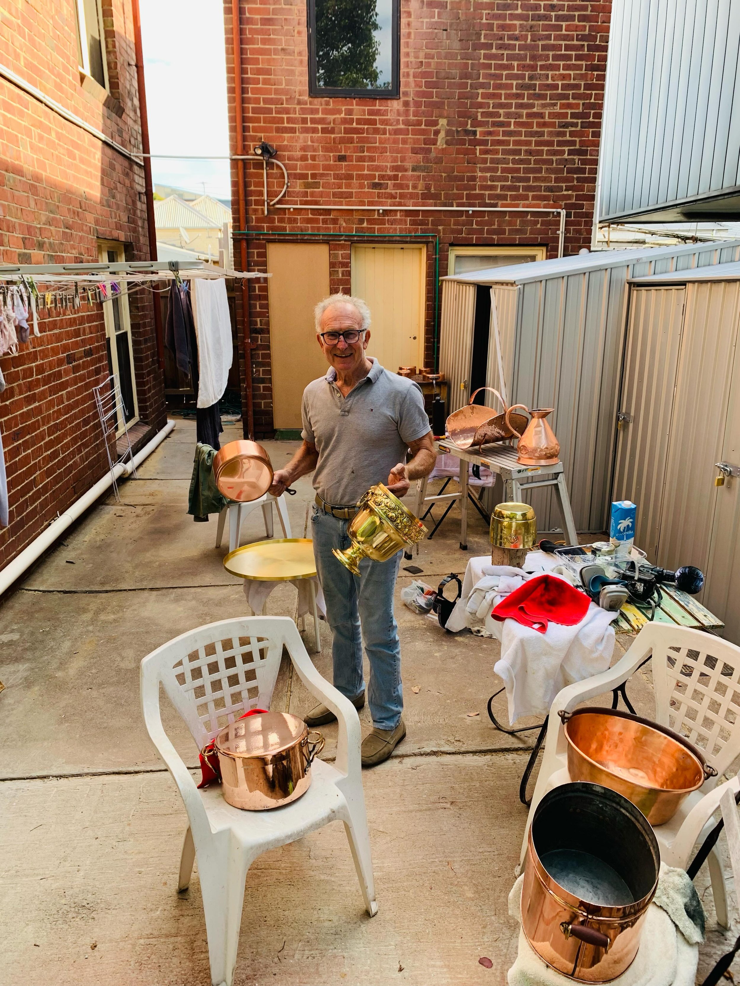 While we restore large, heritage buildings with copper and brass features, we also enjoy restoring the shine to heirloom items and antiques for discerning clients✨✨✨