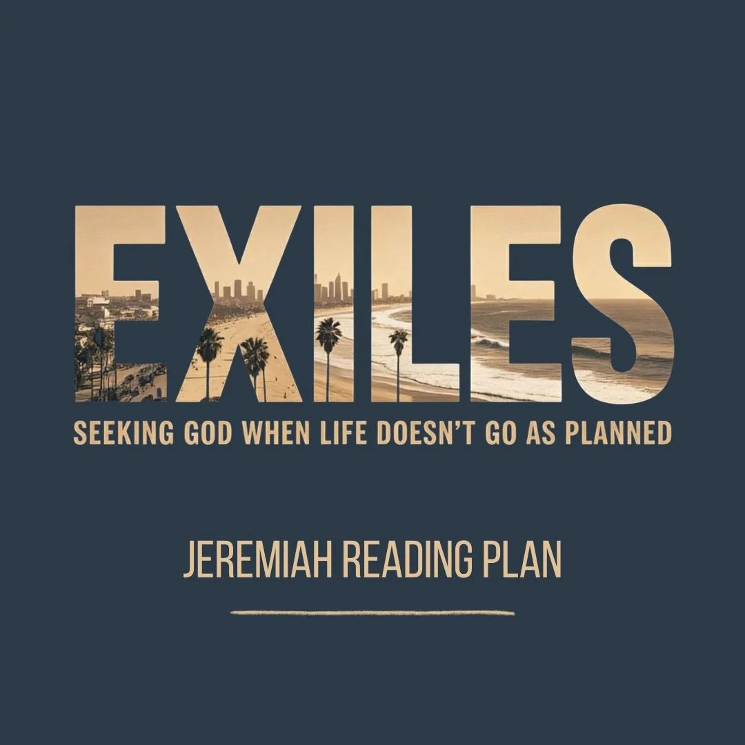 Last week we rolled out our Jeremiah reading plan, a devotional designed to guide us through our series on Exiles. 

What to expect? 

A meaningful prayer to start and end your week, and a few verses a day reading out of our sermons series verses, Je