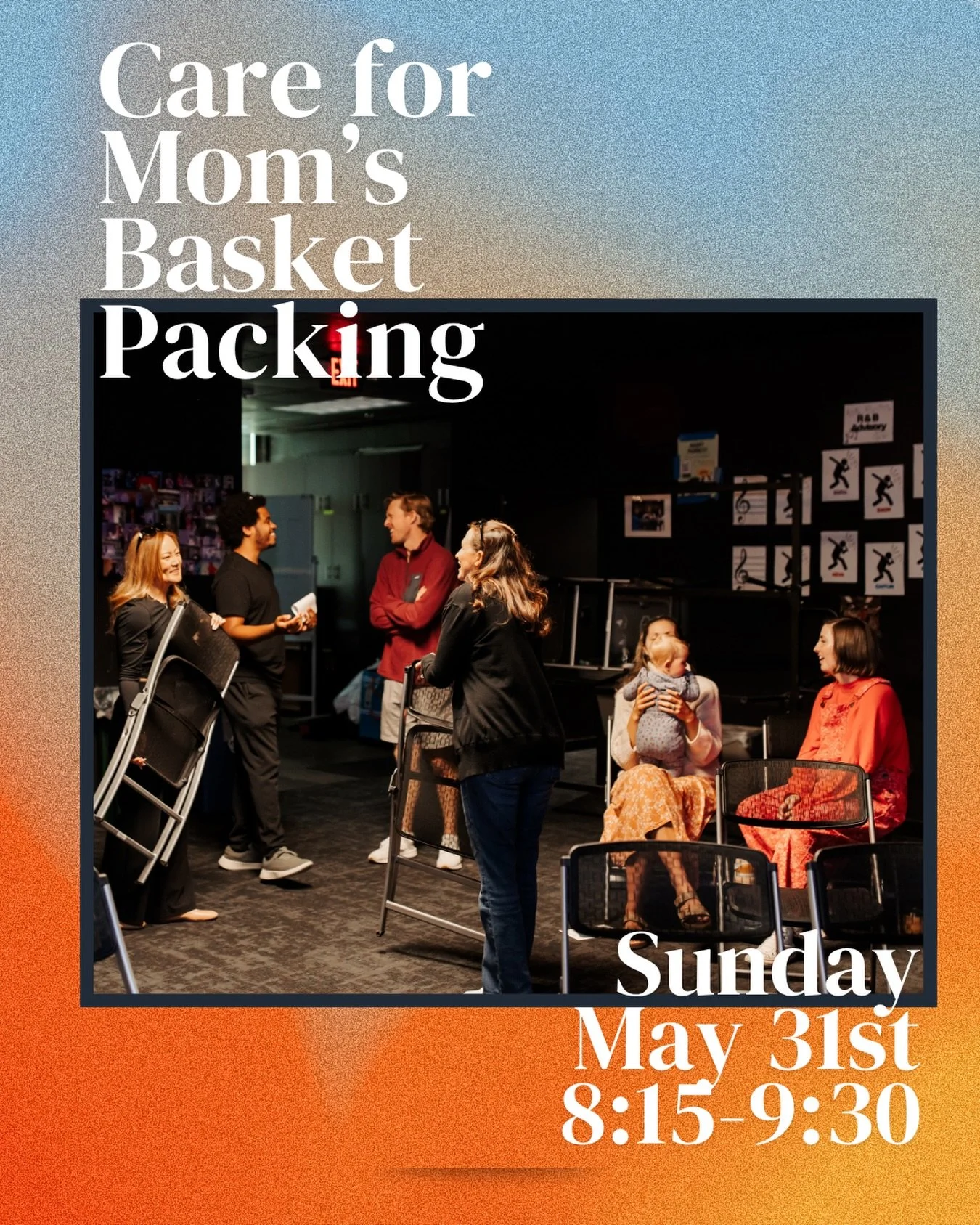 One of the beautiful things about our church family is that we don&rsquo;t just gather together&mdash;we serve together.

This Sunday, May 31, before our Worship Gathering, we&rsquo;ll be coming together from 8:15AM&ndash;9:30AM to assemble the Care 