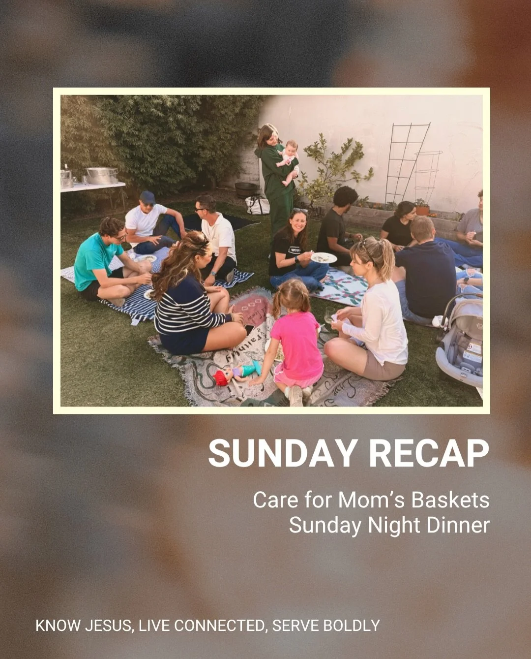 What  an amazing Sunday we had together!

From assembling the Care for Mom baskets that YOU helped make possible through your generosity all month long, to gathering together for our Sunday Night Dinner, we are so grateful for YOU and all that God is