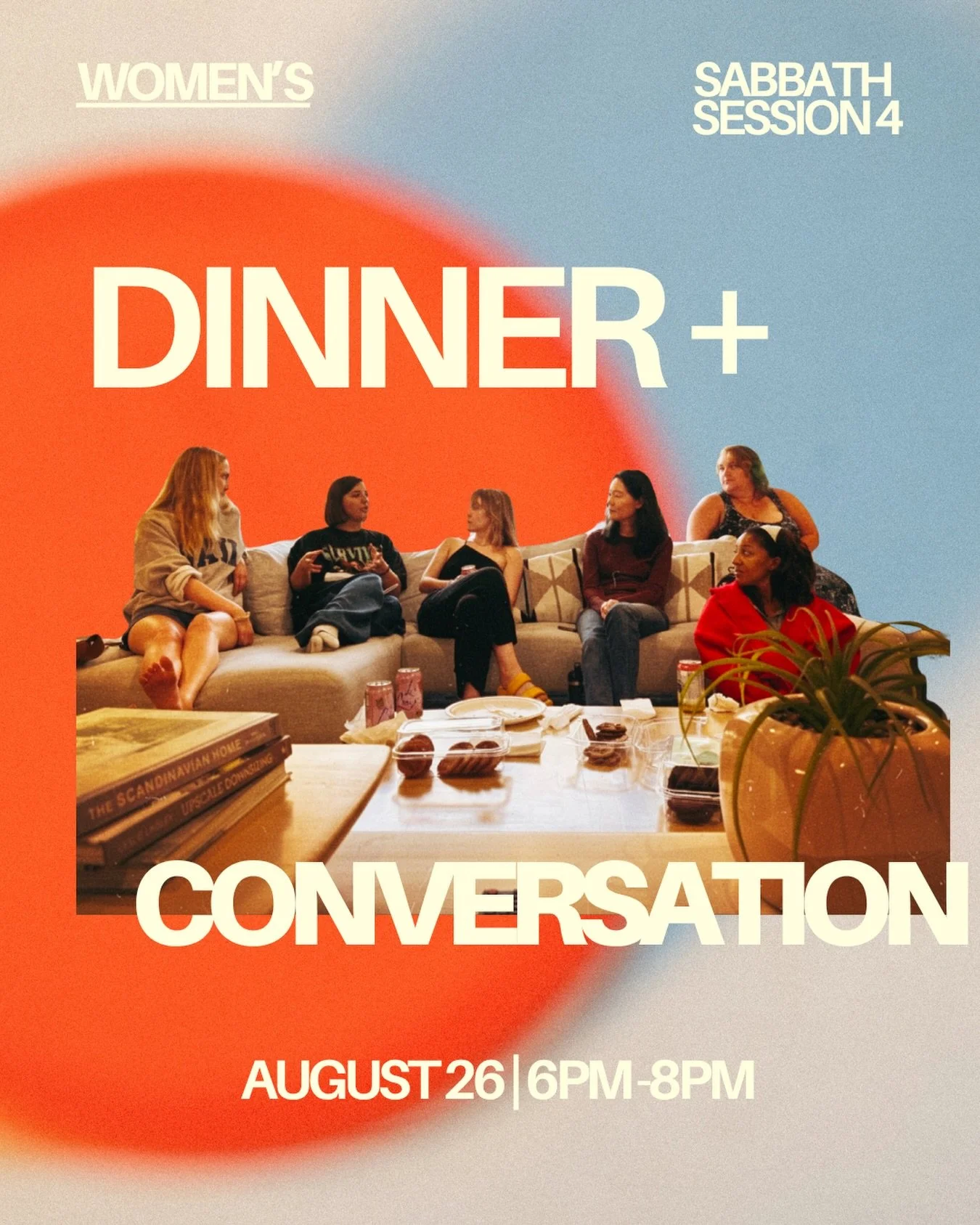 🌿 Ladies &mdash; This Wednesday, our Women&rsquo;s Dinner + Conversation is next up! 🍽️

We&rsquo;ll gather around the table, share a meal, watch a short teaching, and spend time in honest conversation about the invitation Jesus gives us to rest th