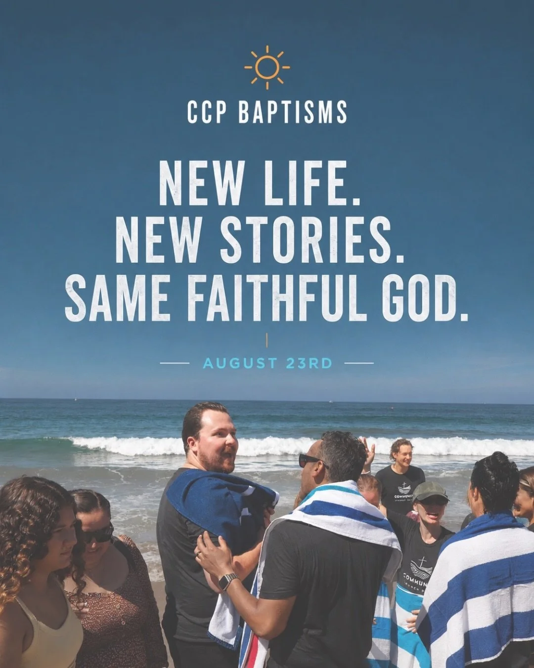 What a joy it was to gather at the beach and celebrate baptism together!

Each person who stepped into the water carried a story of God&rsquo;s grace &mdash; and each time someone came back up, our church family made sure they knew they weren&rsquo;t