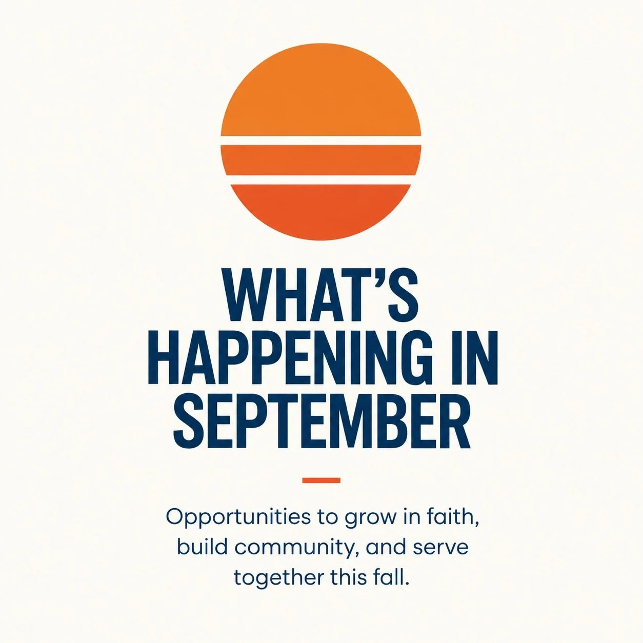 September at CCP 🍂

There are plenty of ways to get connected, build community, and take Sunday&rsquo;s teaching into everyday life this month.

👥 Community Groups launch September 16 Come build deeper relationships as we put Sunday&rsquo;s teachin