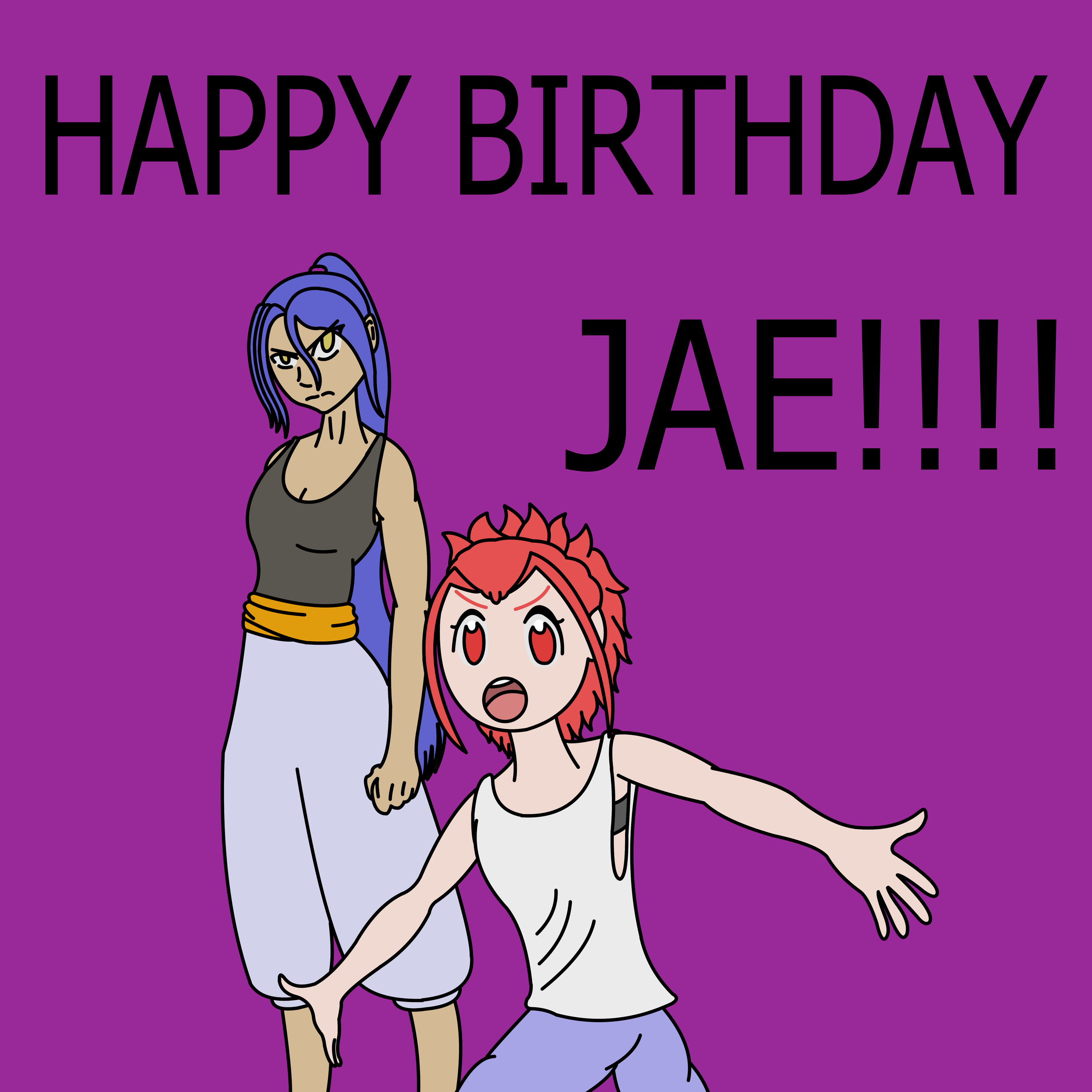 Gemma and Djad on Jae's Birthday, by The Uncultured Mage