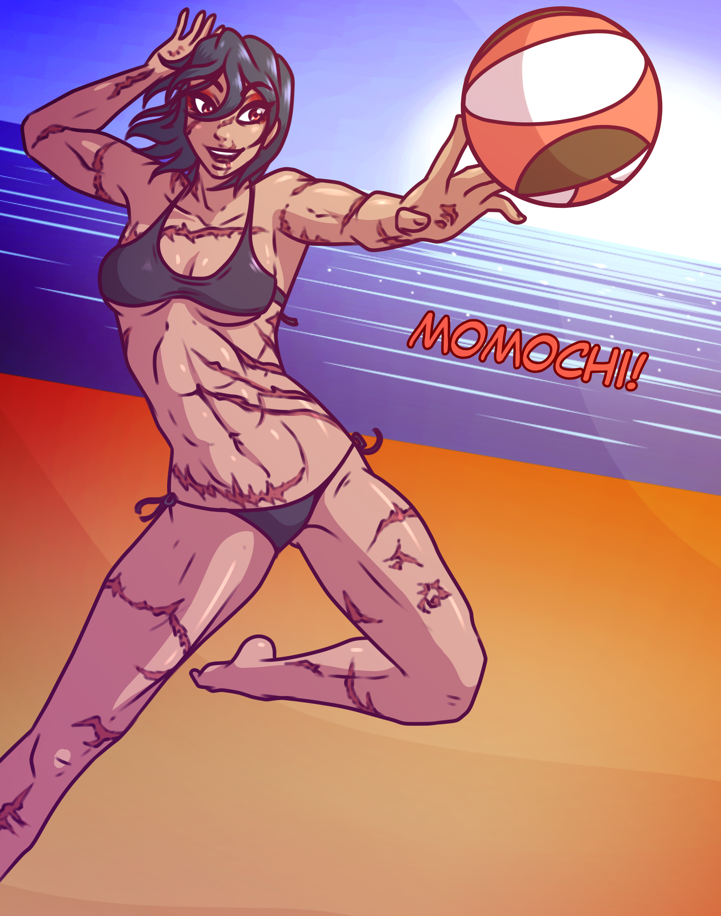 Beach Momo 1, by Venicia Jenivelle