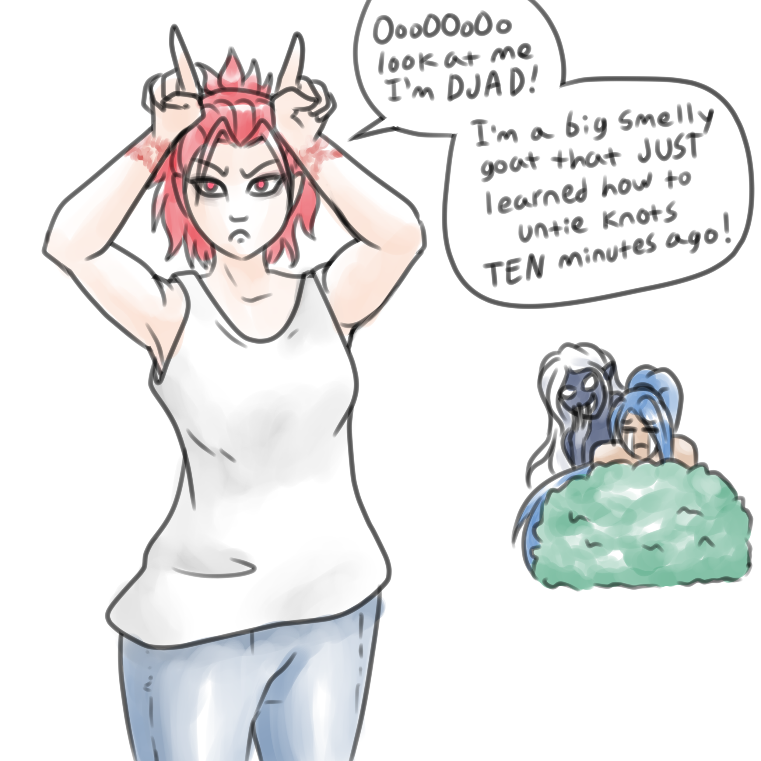 Gemma Impersonating Djad, by Venicia Jenivelle