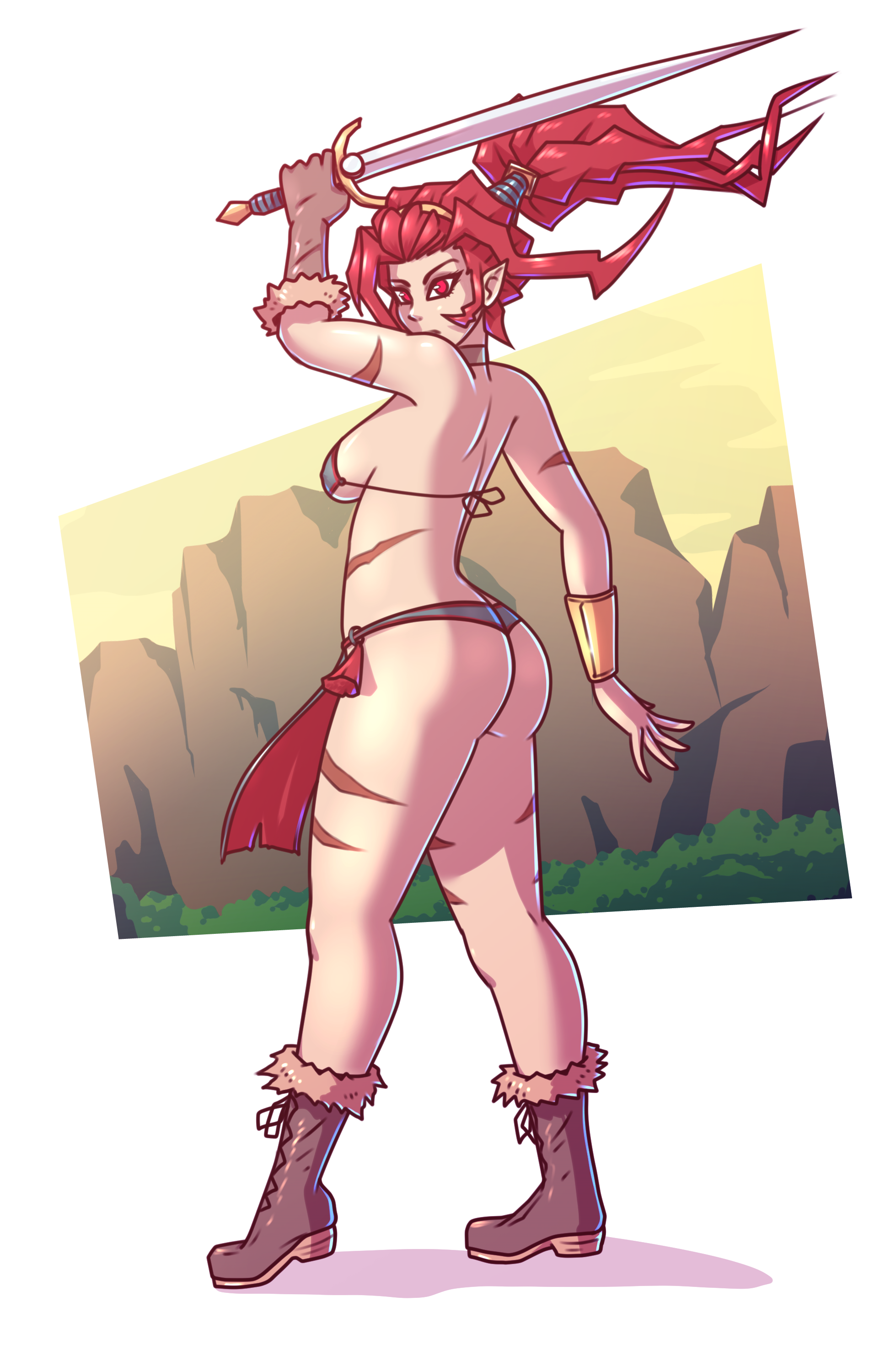 Bikini Barbarian Gemma, by Venicia Jenivelle