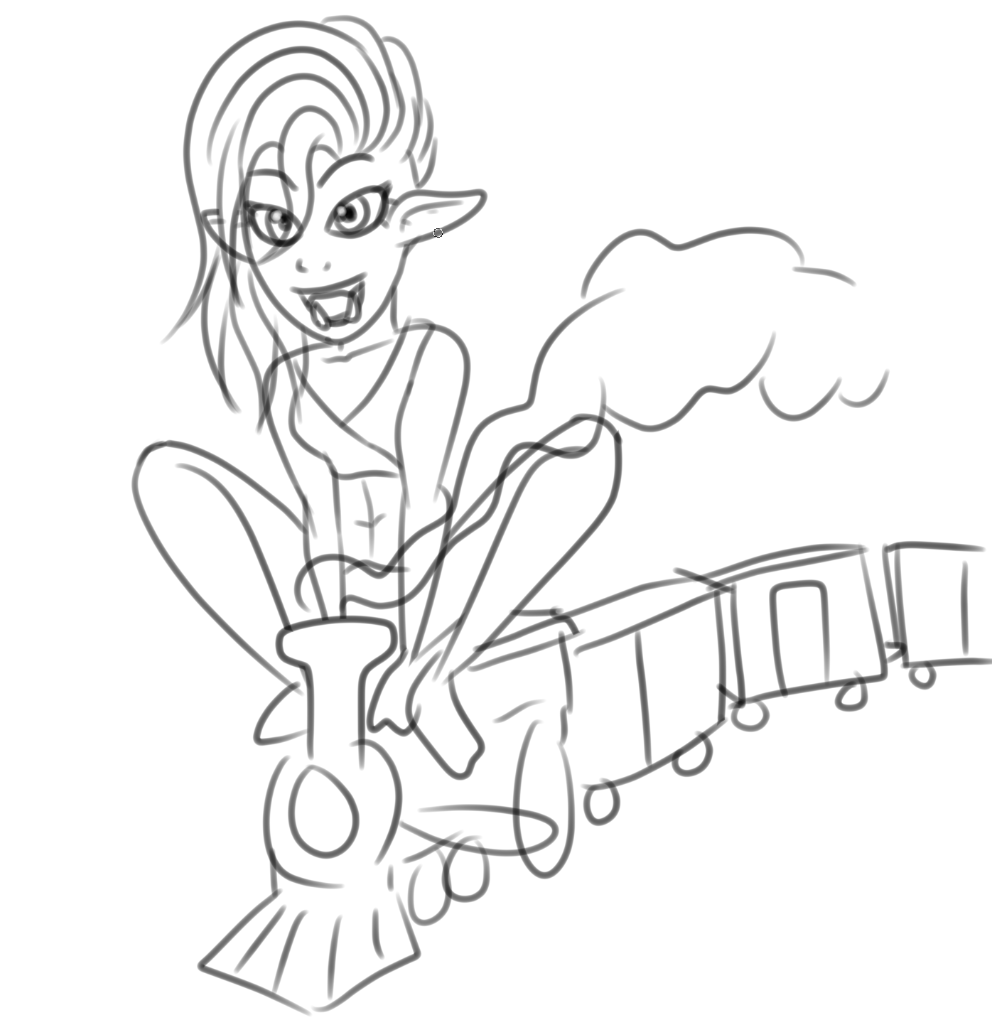 Kafi on a Train, by Venicia Jenivelle
