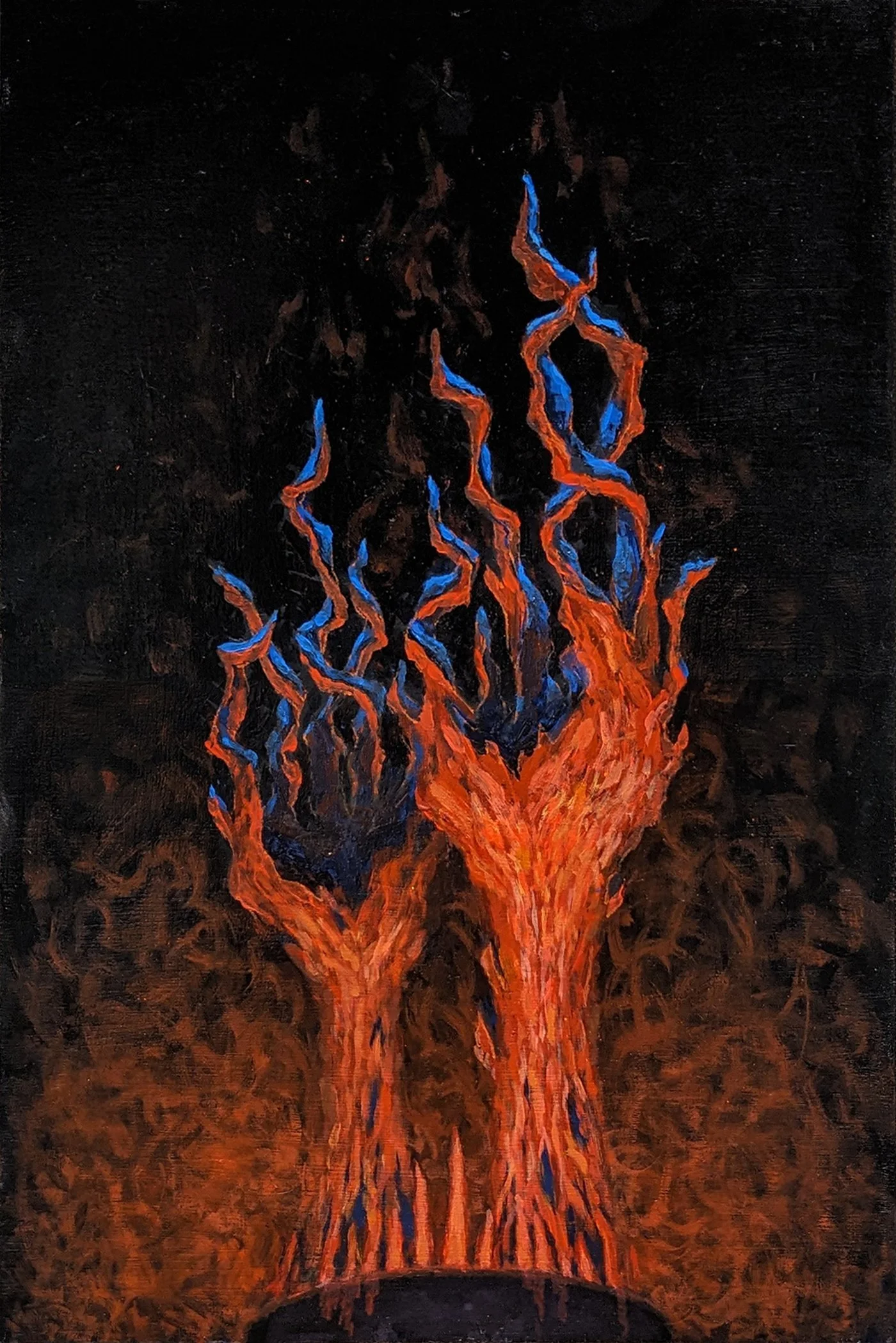 Revenge, 18” x 12”, Oil on panel, 2024