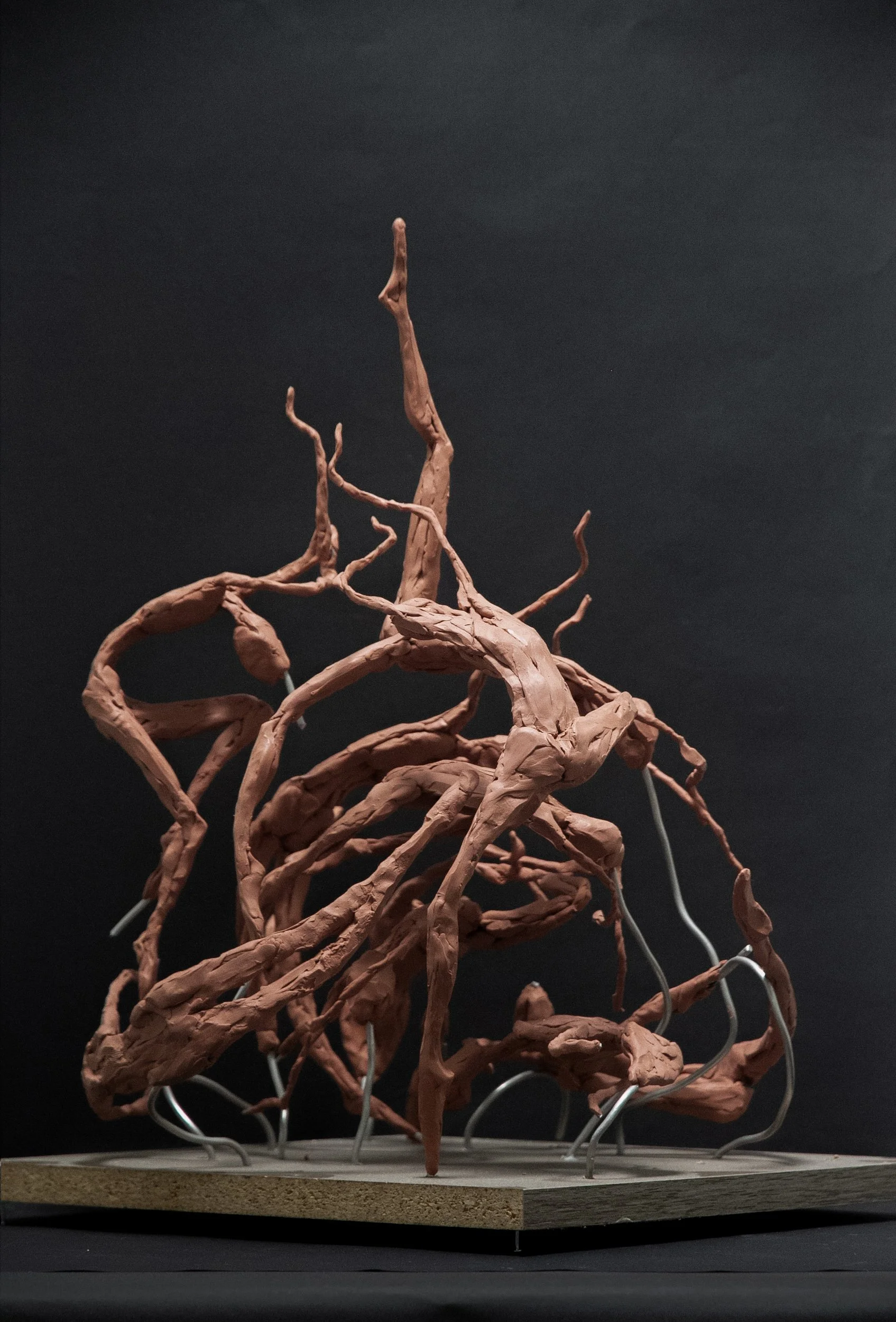 Dance of Sleeping Dream, 15" x 12" x 12", Oil-based clay, 2024