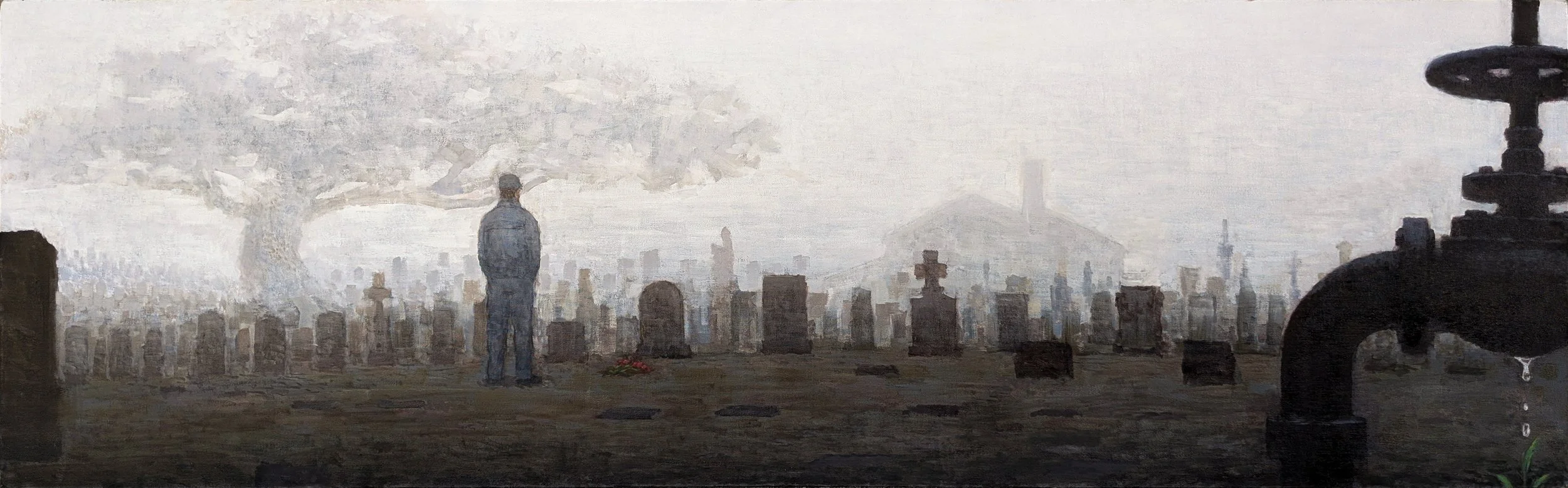 New Year's Day, 18" x 57.5", Oil on canvas, 2026, In process