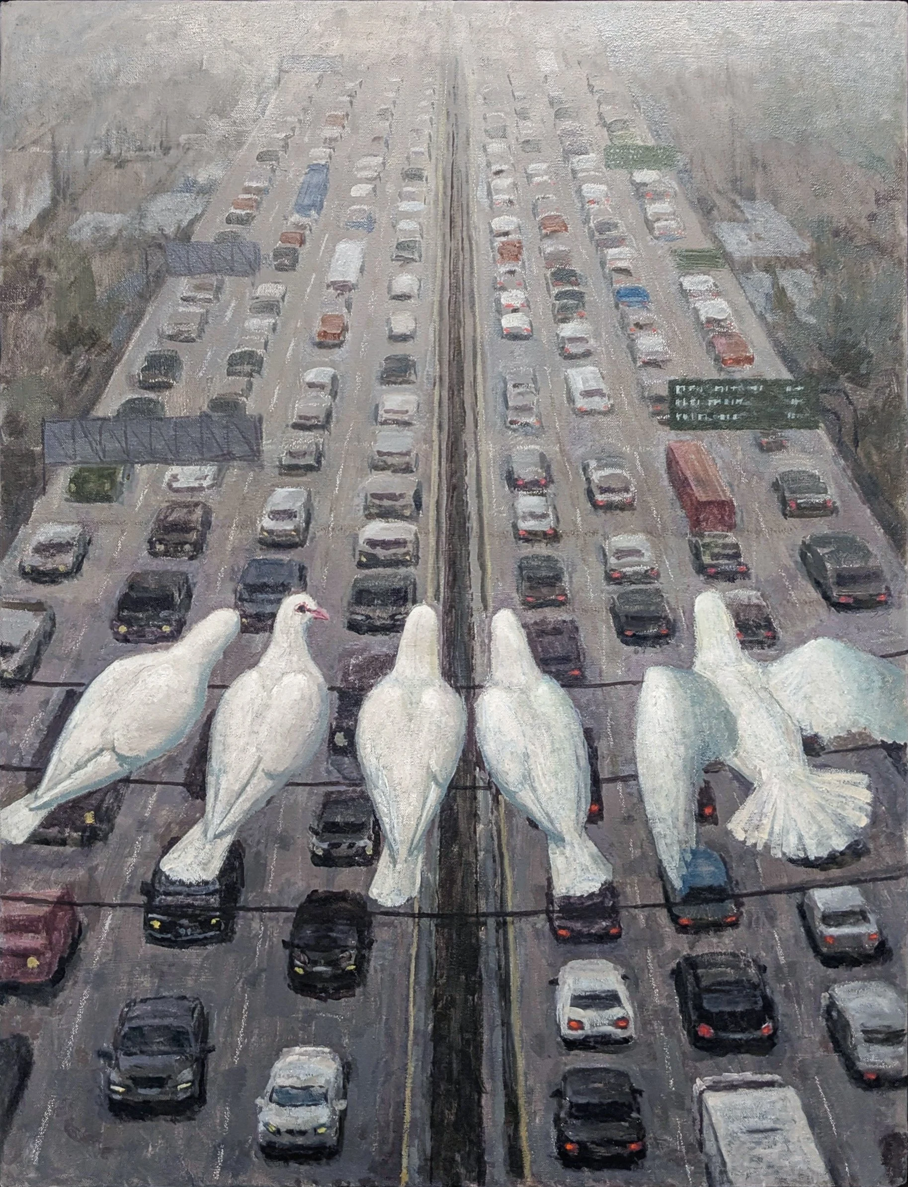 The Life Above, 32" x 24", Oil on canvas, 2026