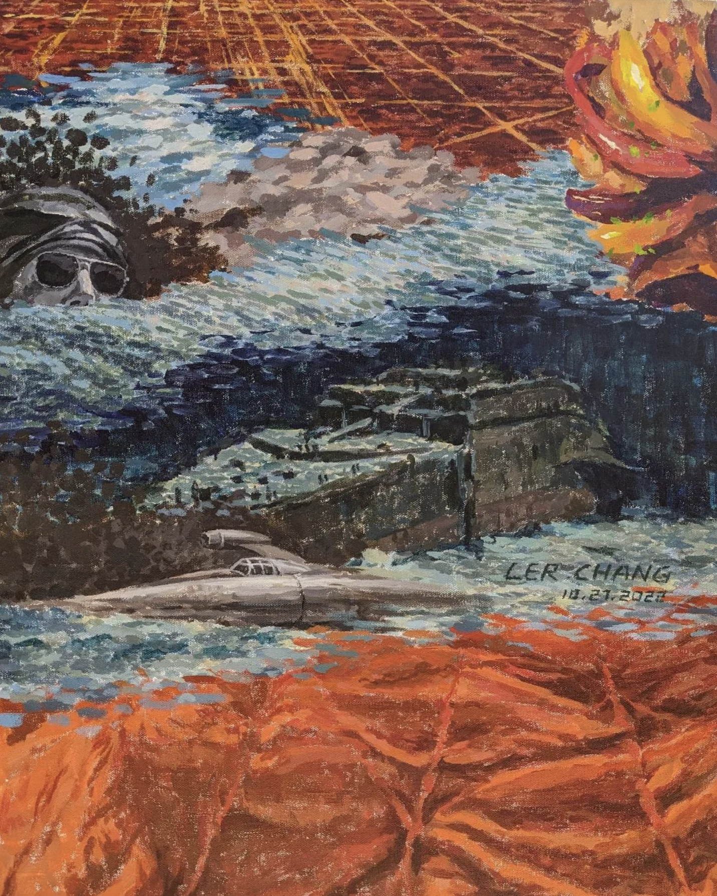 Untitled, 24" x 18", Acrylic on canvas, 2022