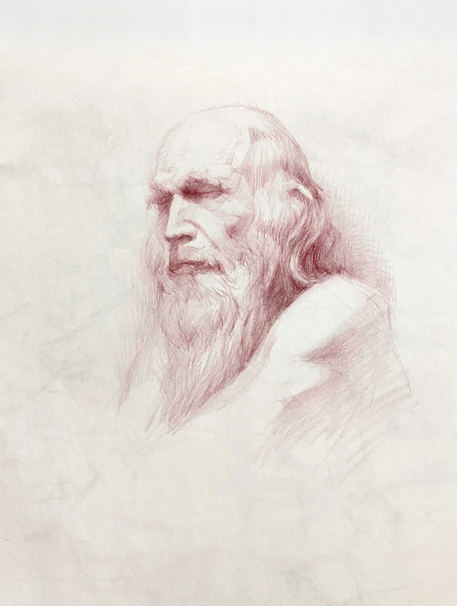 (P-Jonathan), 24" x 18", Color pencil on paper, 2025
