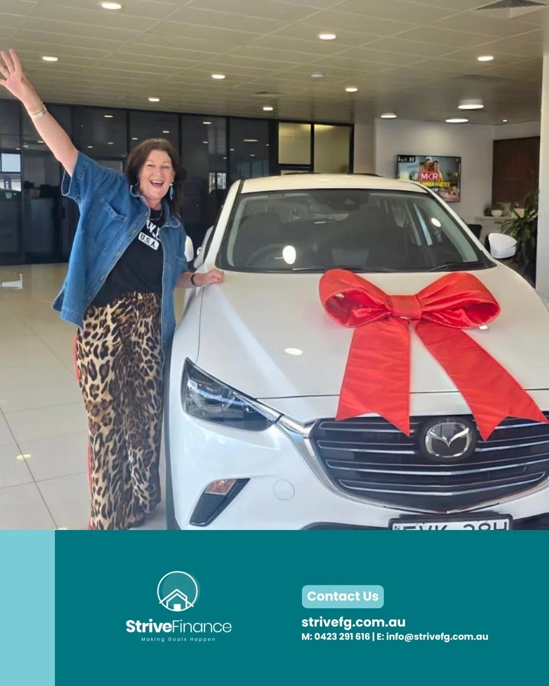Buying a car should feel exciting, not stressful. 🚗

At Strive Finance, we&rsquo;ll help you find a finance solution that suits your goals, whether you&rsquo;re purchasing a new or used vehicle through a dealer or privately. Simple advice, tailored 