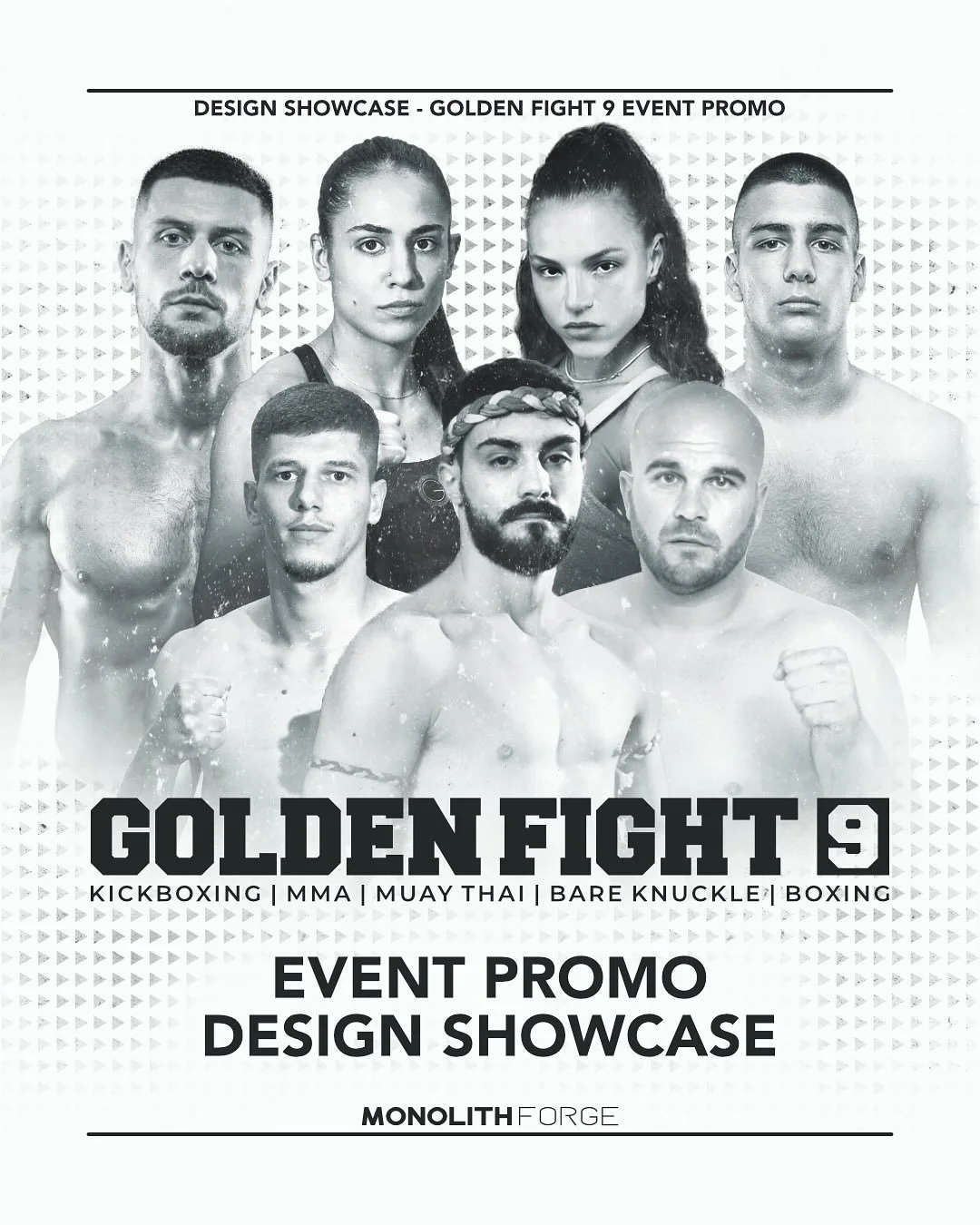 Golden Fight 9 Event Promo Design Showcase

Brainstorming sesija za ovaj projekt je počela jo&scaron; 18.05. taman kad je bila bikijada u Nevestu&hellip; pa sve do 04.07.
Jo&scaron; jedan @golden_fight_ je iza mene. Kroz ovaj event ima san priliku ma