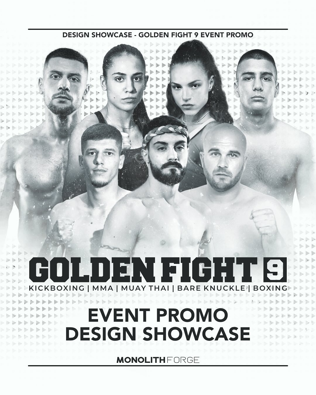 Golden Fight 9 Event Promo Design Showcase

Brainstorming sesija za ovaj projekt je počela jo&scaron; 18.05. taman kad je bila bikijada u Nevestu&hellip; pa sve do 04.07.
Jo&scaron; jedan @golden_fight_ je iza mene. Kroz ovaj event ima san priliku ma
