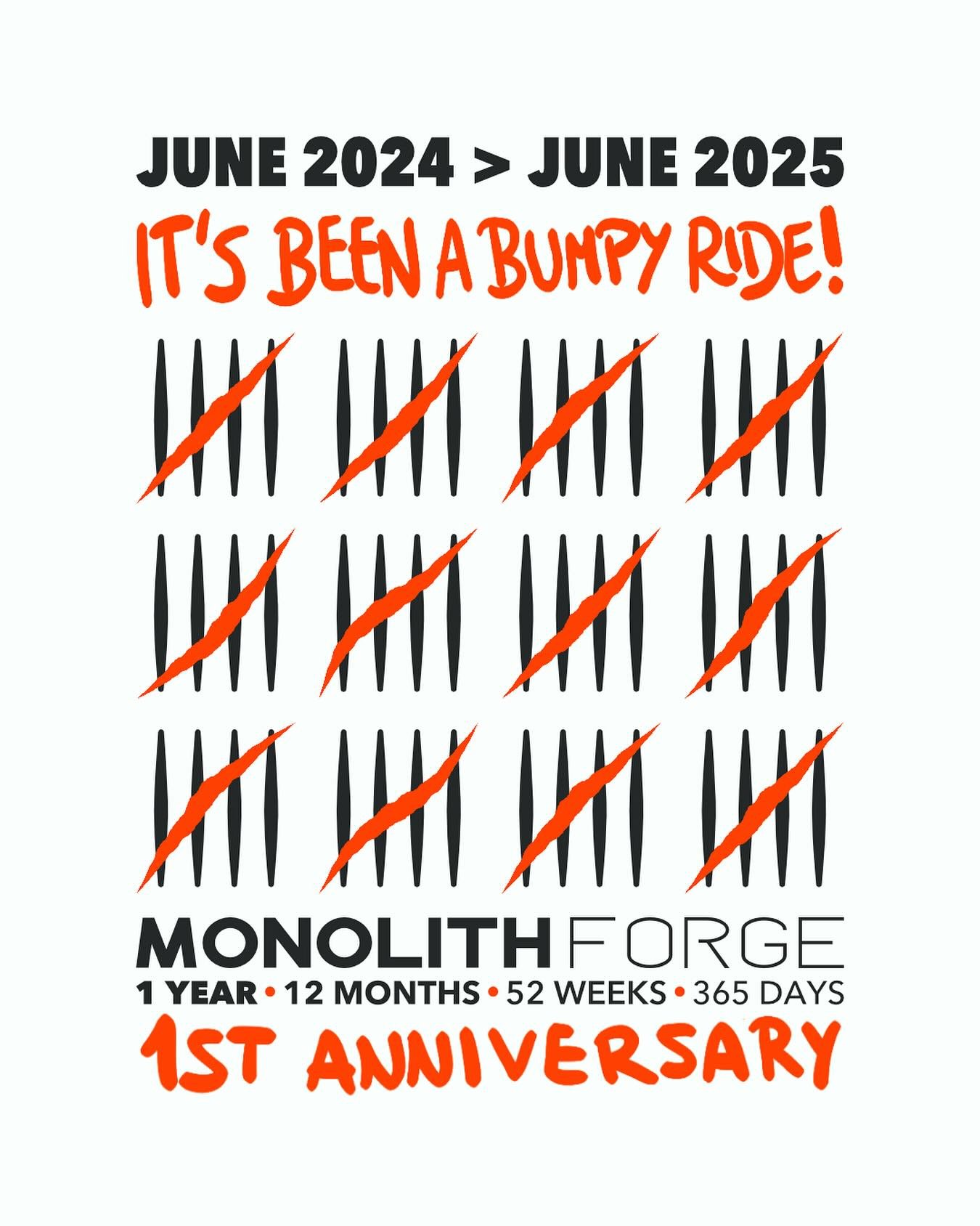 Twelve tallies.
Twelve months.
One hell of a ride.

From June 17, 2024 to June 17, 2025 &mdash;
1 year &bull; 12 months &bull; 52 weeks &bull; 365 days

It&rsquo;s been rough, raw, chaotic, and beautiful.
Every strike, every scar, every late night &m