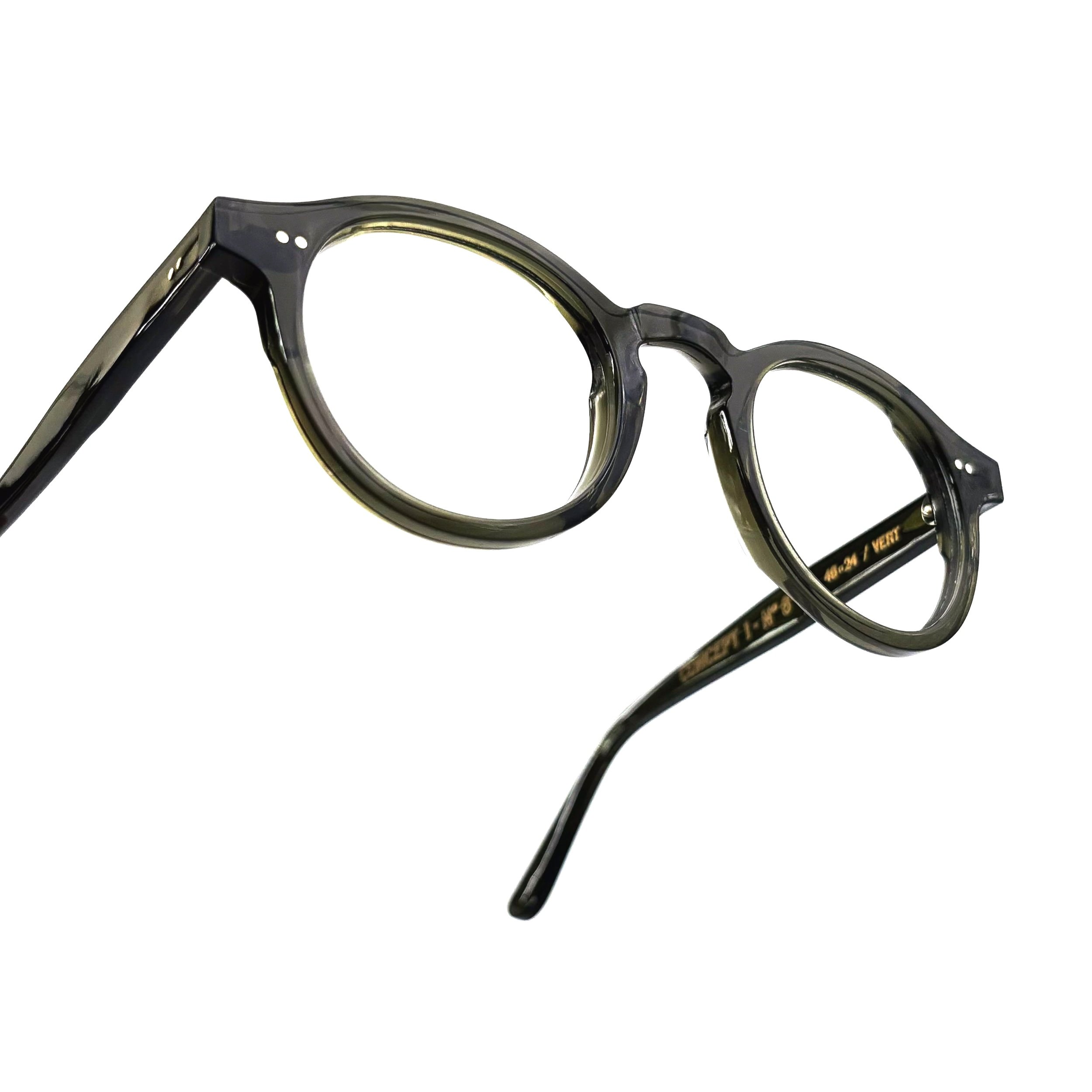CONCEPT 1 - N°6 lunettes française mixte rondes intemporelle