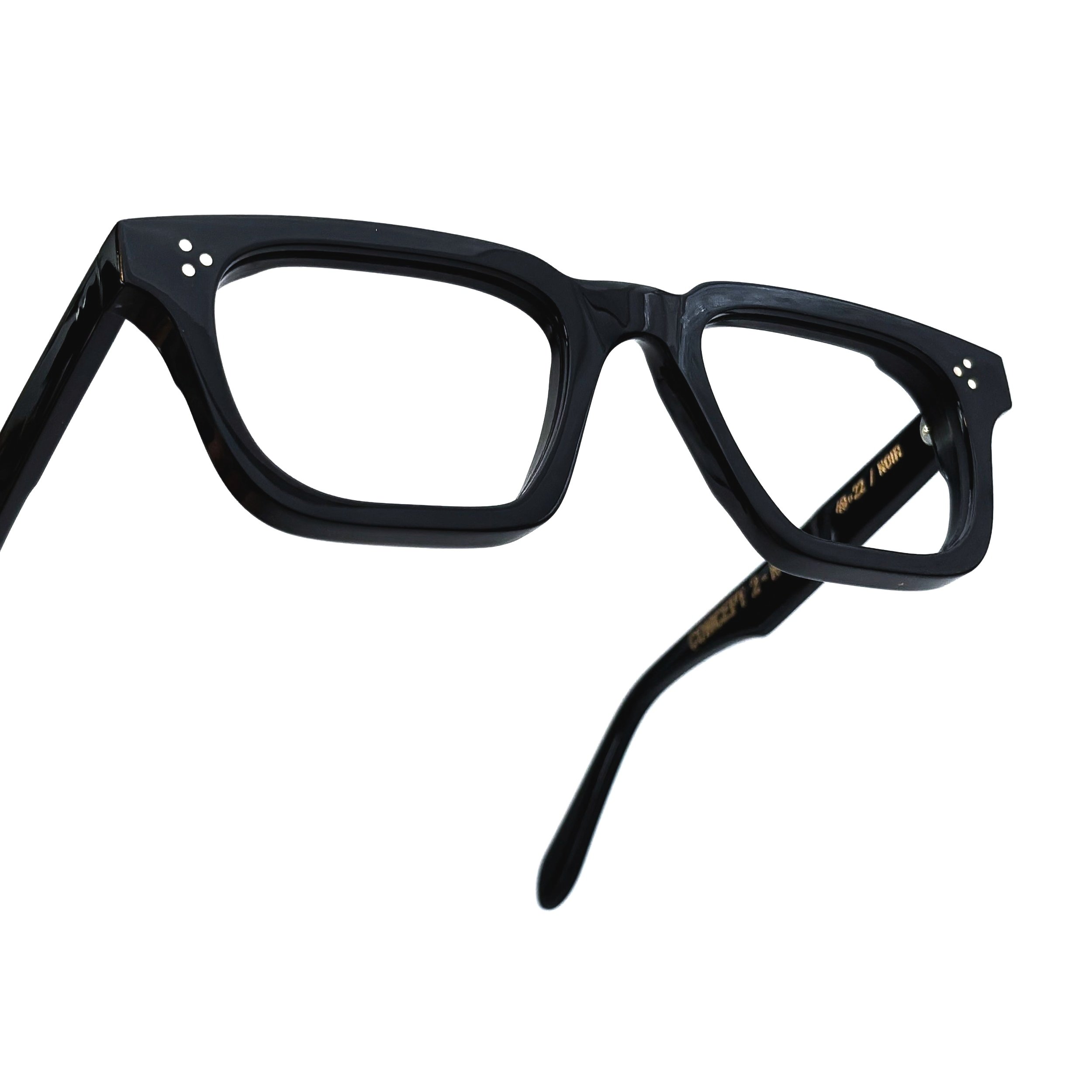 CONCEPT 2 - N°4 lunettes française hommes épaisses rectangles intemporelle