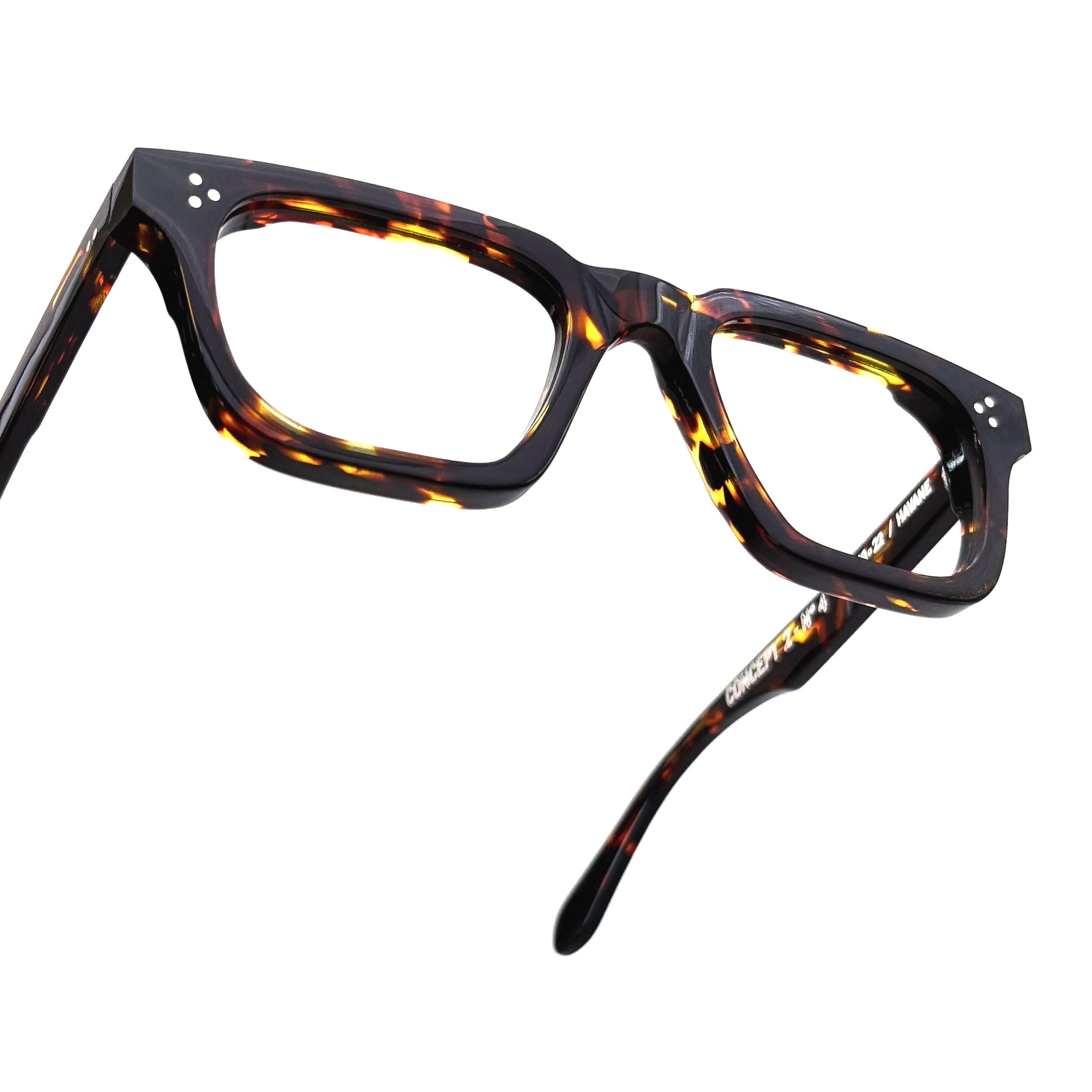 CONCEPT 2 - N°4 lunettes française hommes épaisses rectangles intemporelle