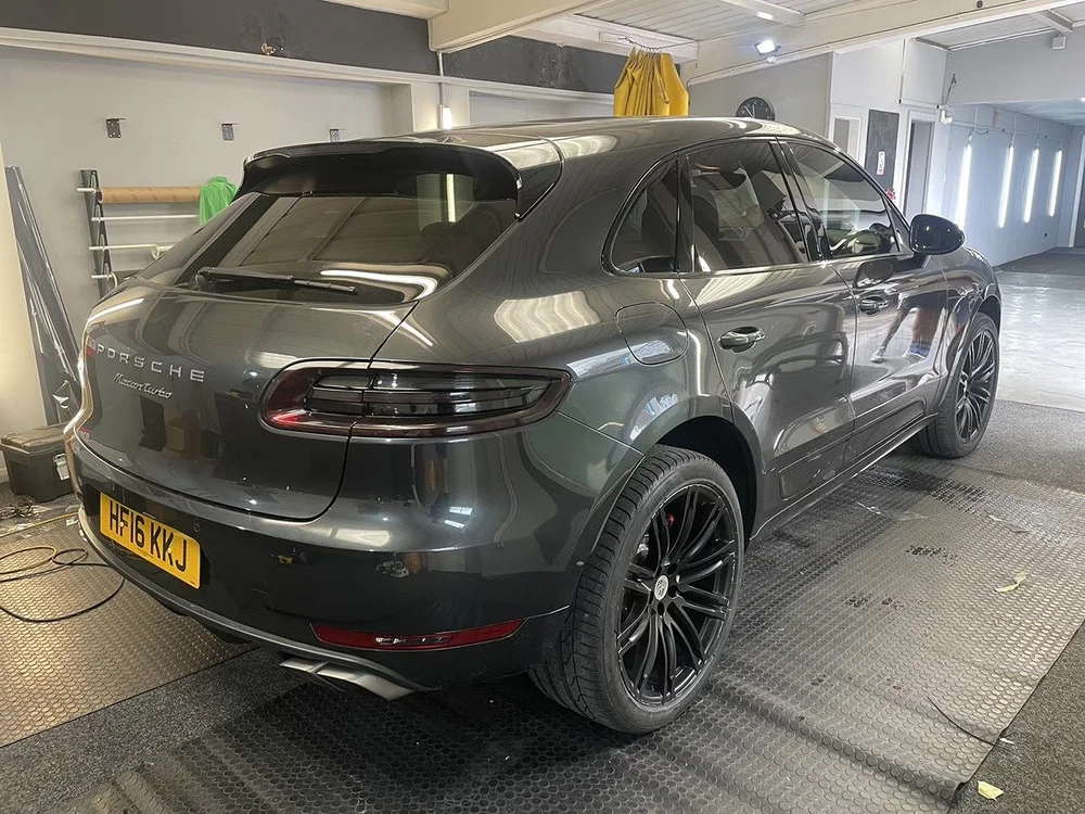 Porsche Macan Turbo with tints at TintTech Nottingham