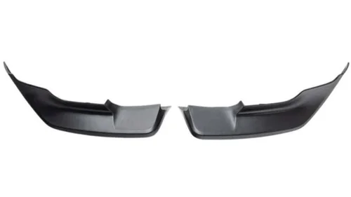 Pair of gloss black aftermarket canards for the Defender front bumper