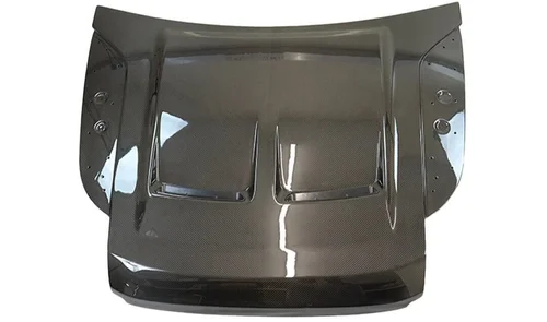 Carbon fibre SVR style bonnet with vents for the Land Rover Defender