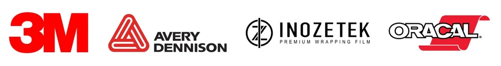 Vinyl brands used by TintTech Nottingham: 3M, Avery Dennison, Inozetek and Oracal