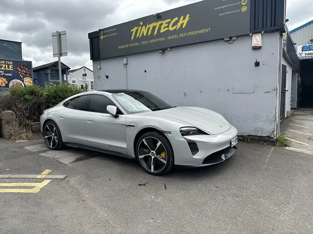 Porsche with window tints at TintTech Nottingham