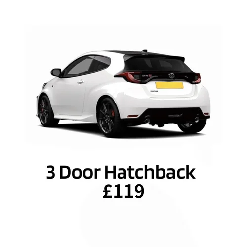 Book window tinting for a 3 door hatchback in Nottingham