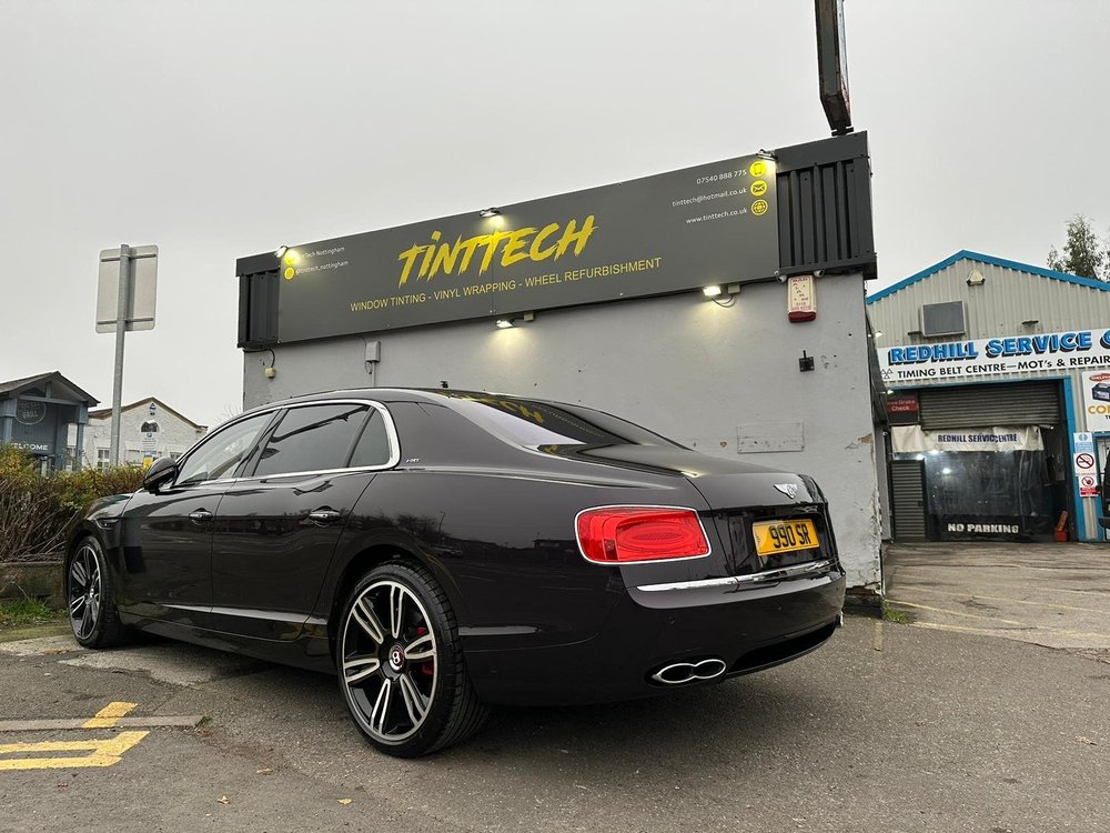 Freshly powder coated alloy wheels at TintTech Nottingham