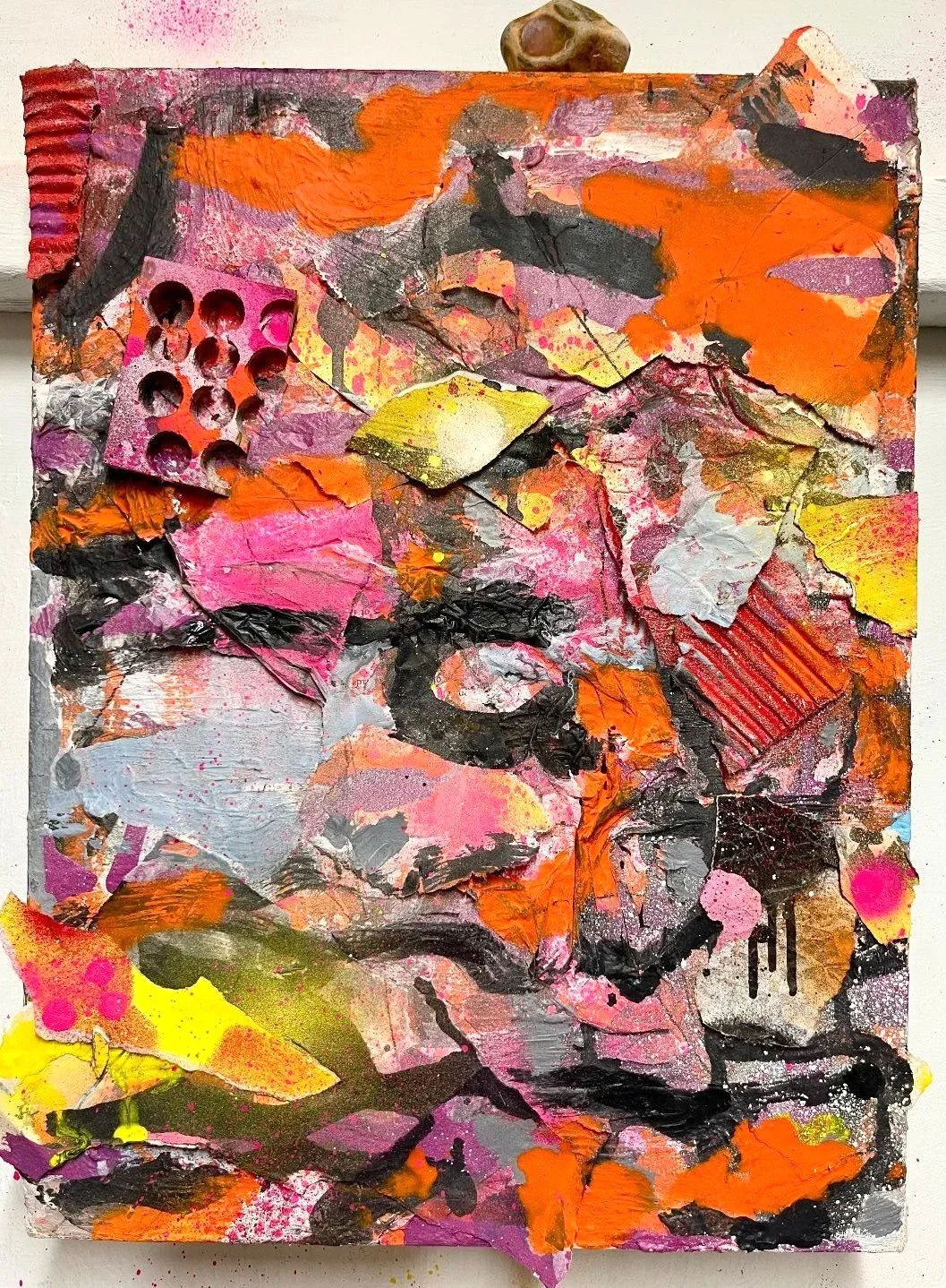 ‘Gravity Falls’ mixed-media on canvas, 2026..