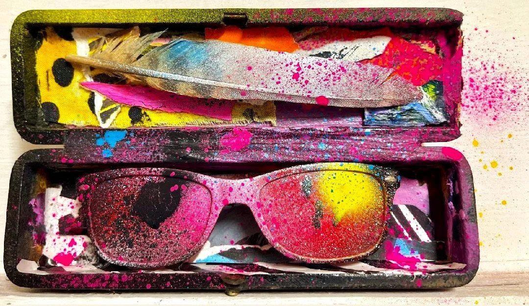 Artists ‘Box of Spectacles’ for the studio..