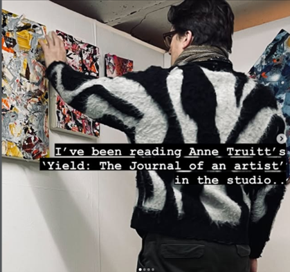 A recent post on my insta @studiodavidmoxon with my zebra mohair jumper..