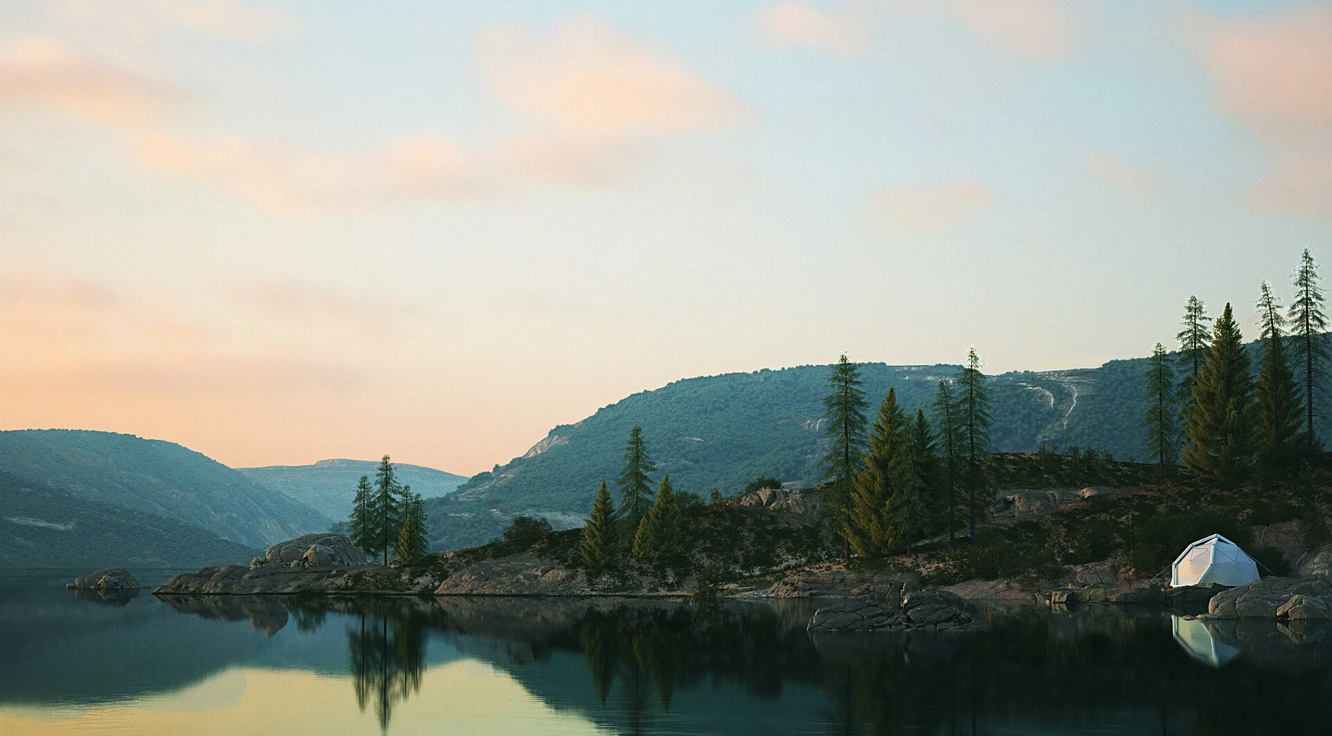 Environment created in 3ds Max using Forest Pack and Fstorm renderer. Full 3d.