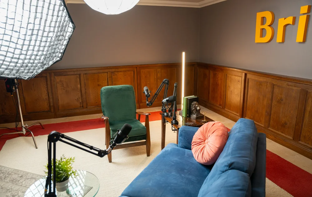 Seating and set dressing in Studio One