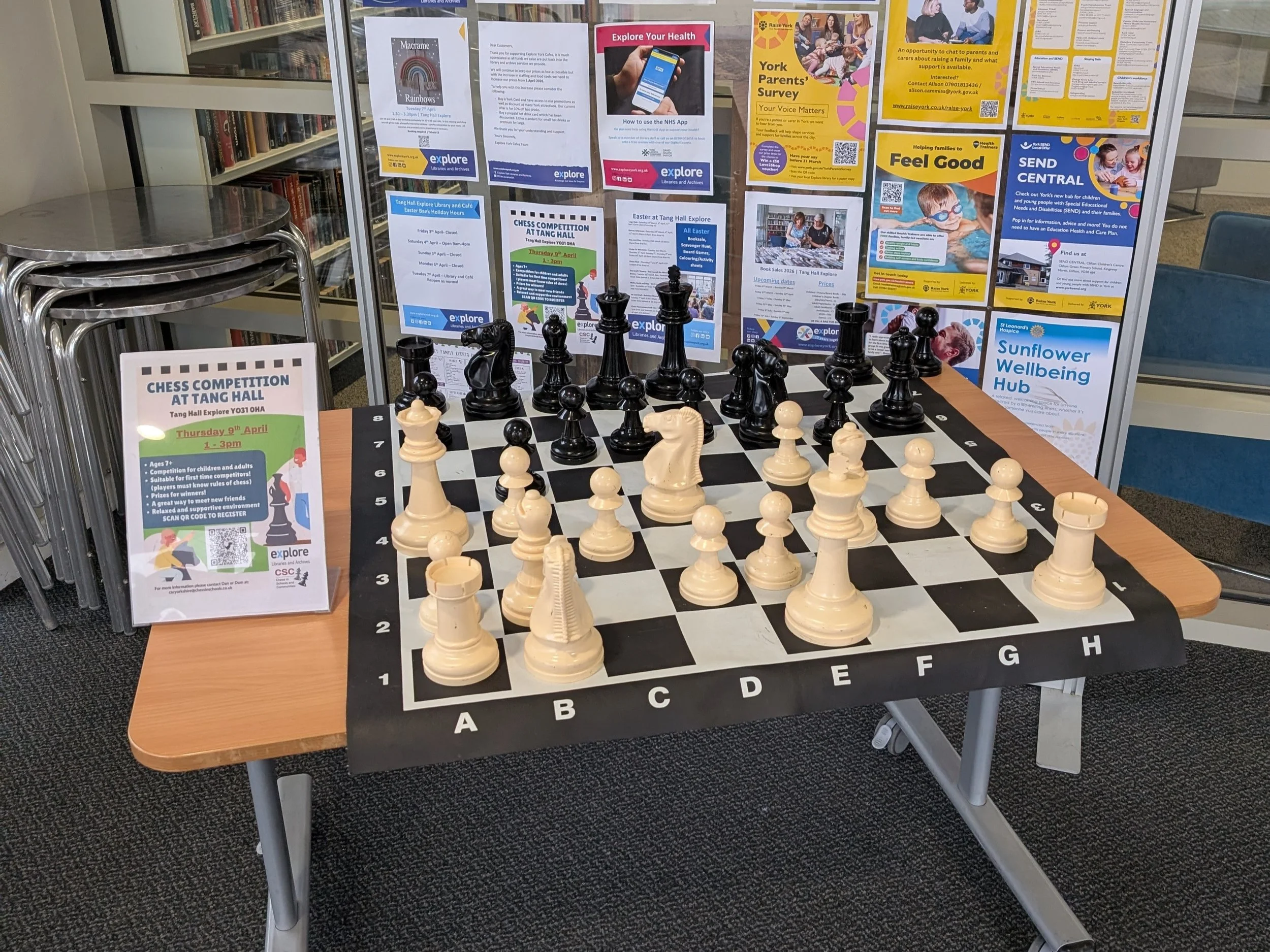 Eggsploring Chess at Tang Hall Library